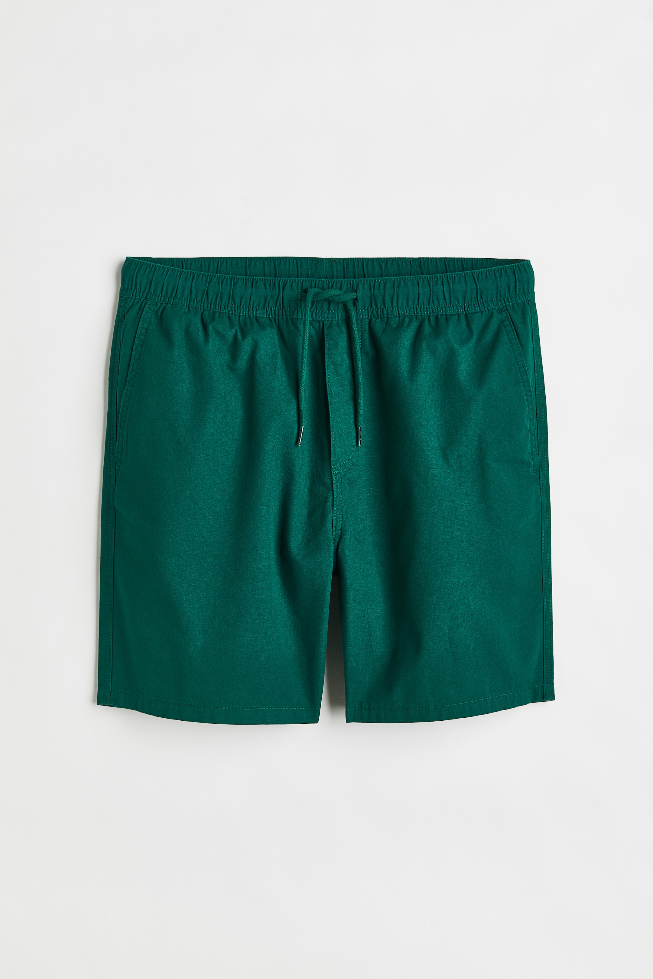 View larger image: Regular Fit Cotton shorts - Dark green - Men | H&M IN 1