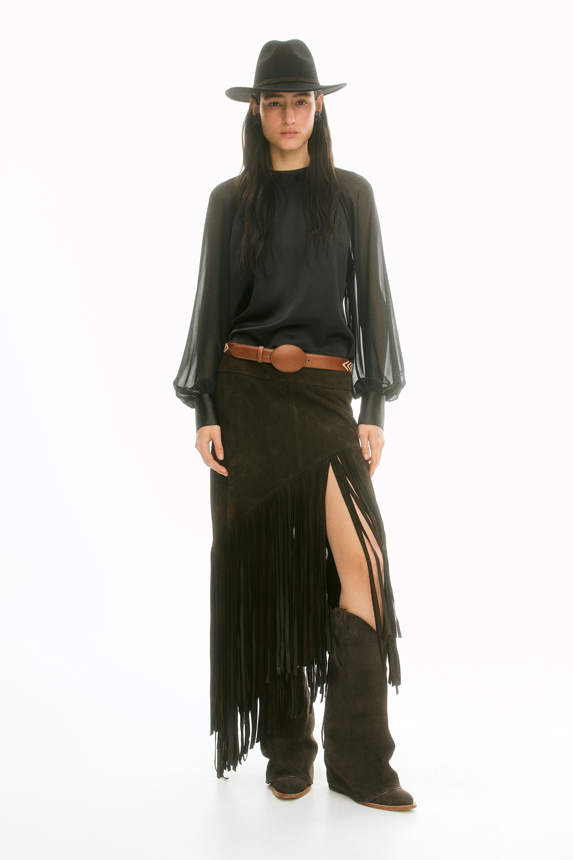 H & M - オープンバックサテンブラウス - ブラック H & M - オープンバックサテンブラウス - ブラック