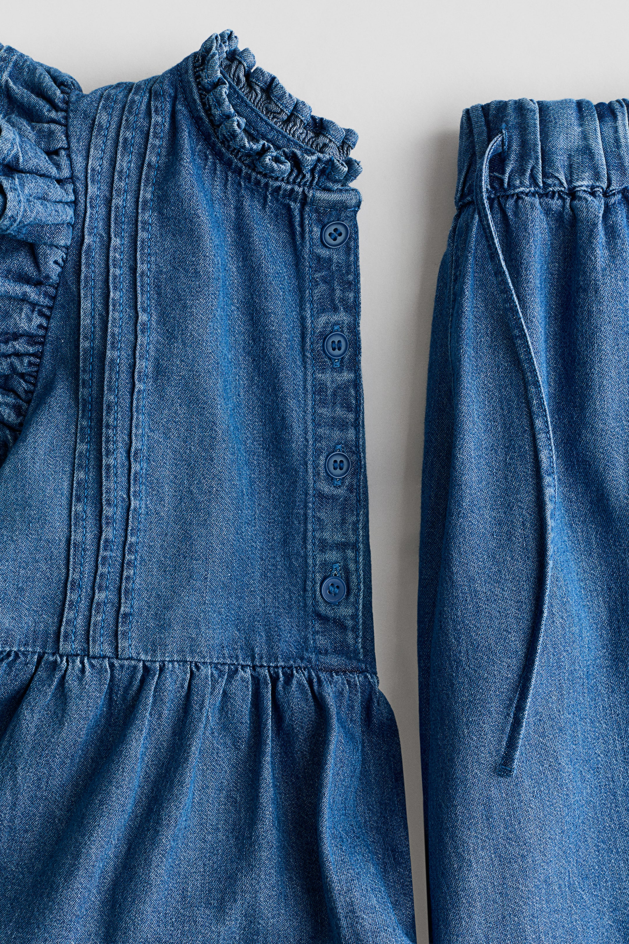2-Piece Cotton Denim Set