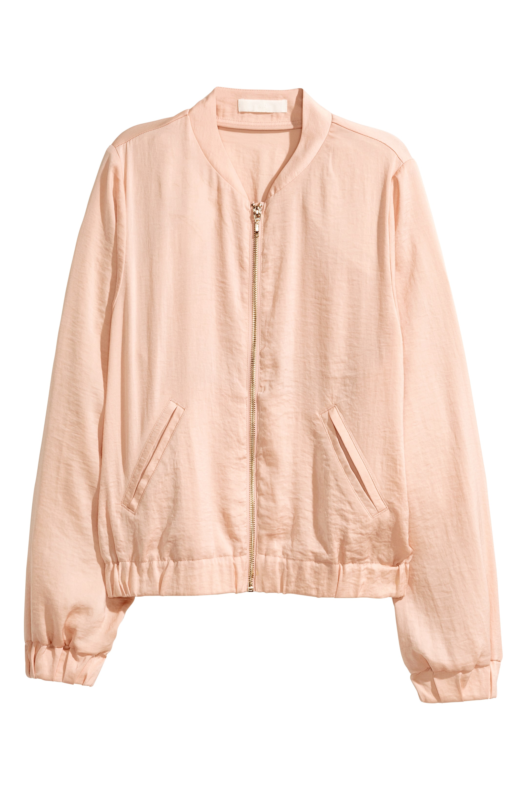 View larger image: Satin bomber jacket - Powder - Ladies | H&M GB 1