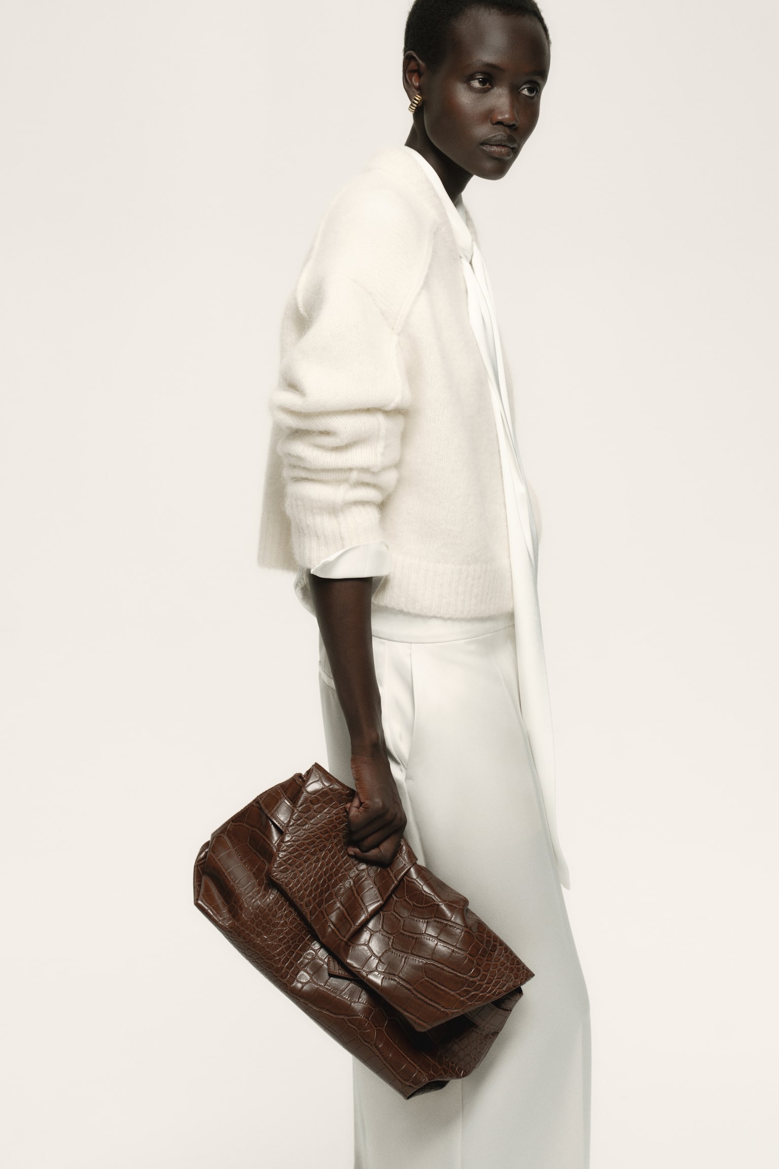 Weite Hose - Weiß/Rot - 3