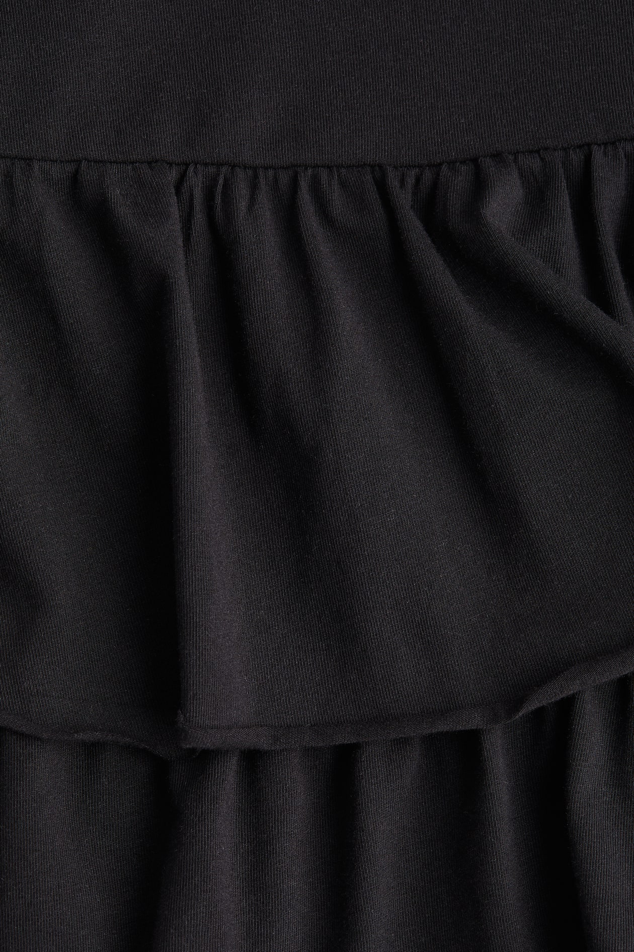 Tiered Jersey Mini Skirt - image 2