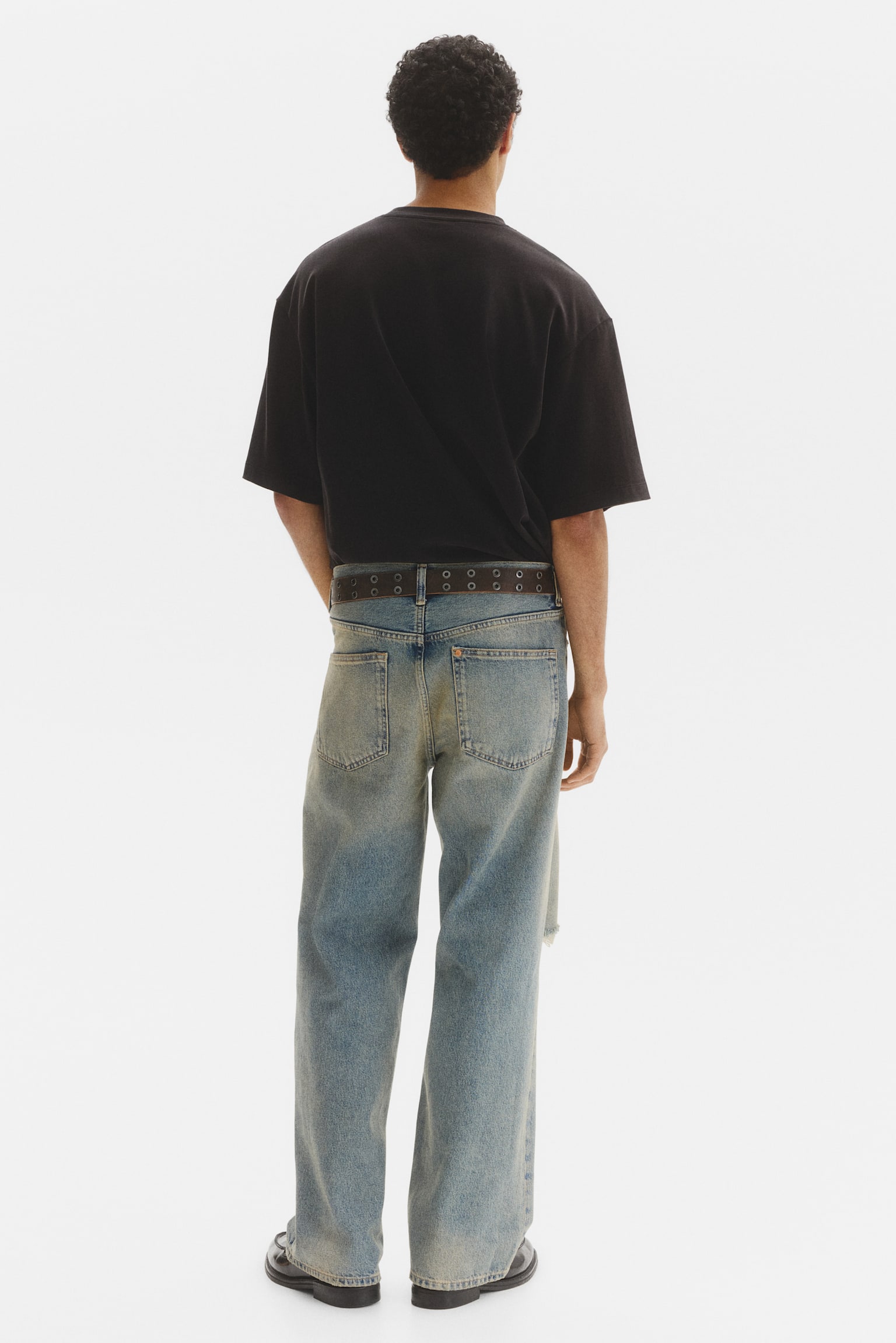 Loose Jeans-Світло-блакитний денім - 3
