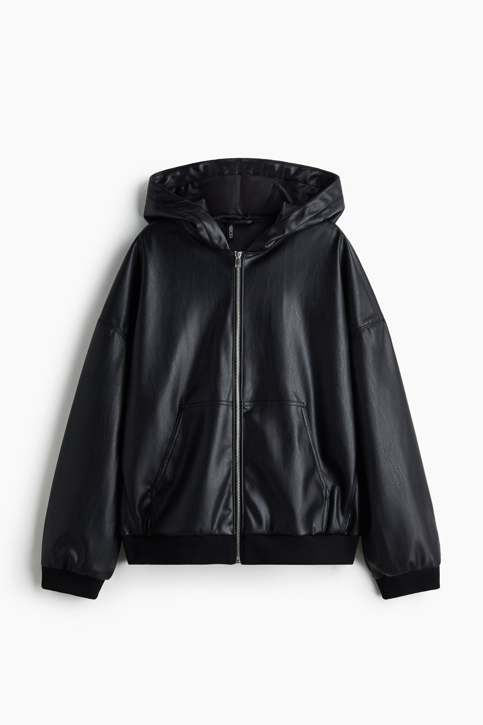 Женская куртка H&M Coated, цвет: Чёрный