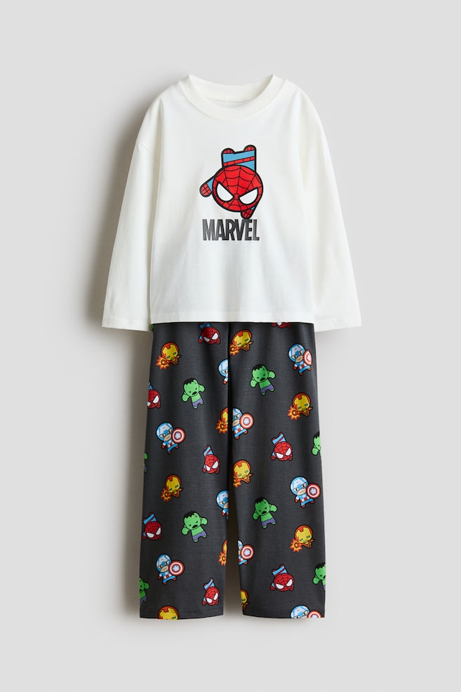 Printed cotton pyjamas - White/Marvel Comics - 1
