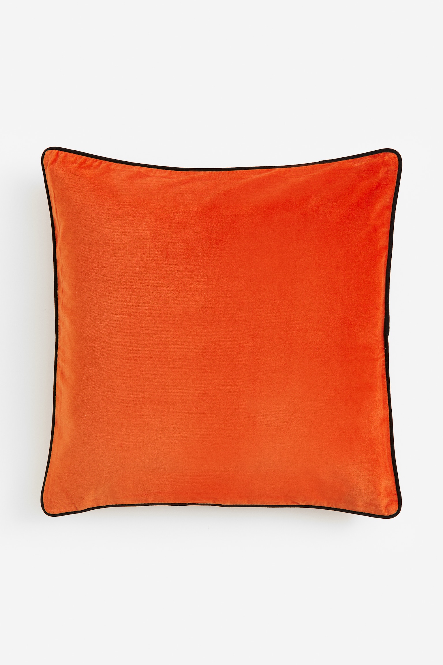 Housse de coussin en velours - Orange/Crème/noir/Noir/blanc - 1