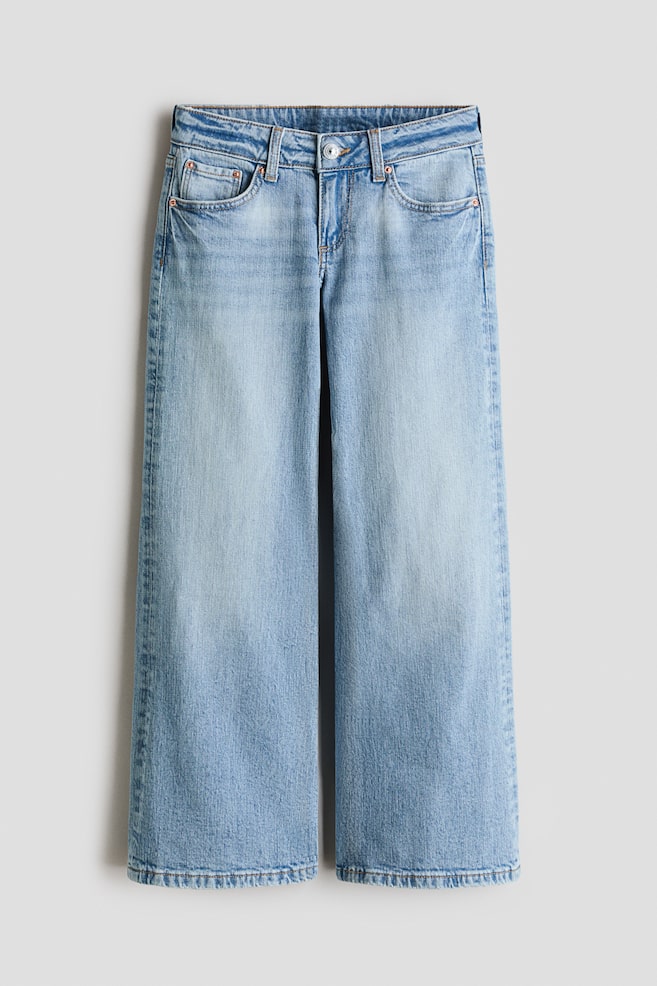 Wide Leg Low Jeans - Light denim blue/Light denim blue/Denim blue/Light beige/Leopard print/Light denim blue - 1