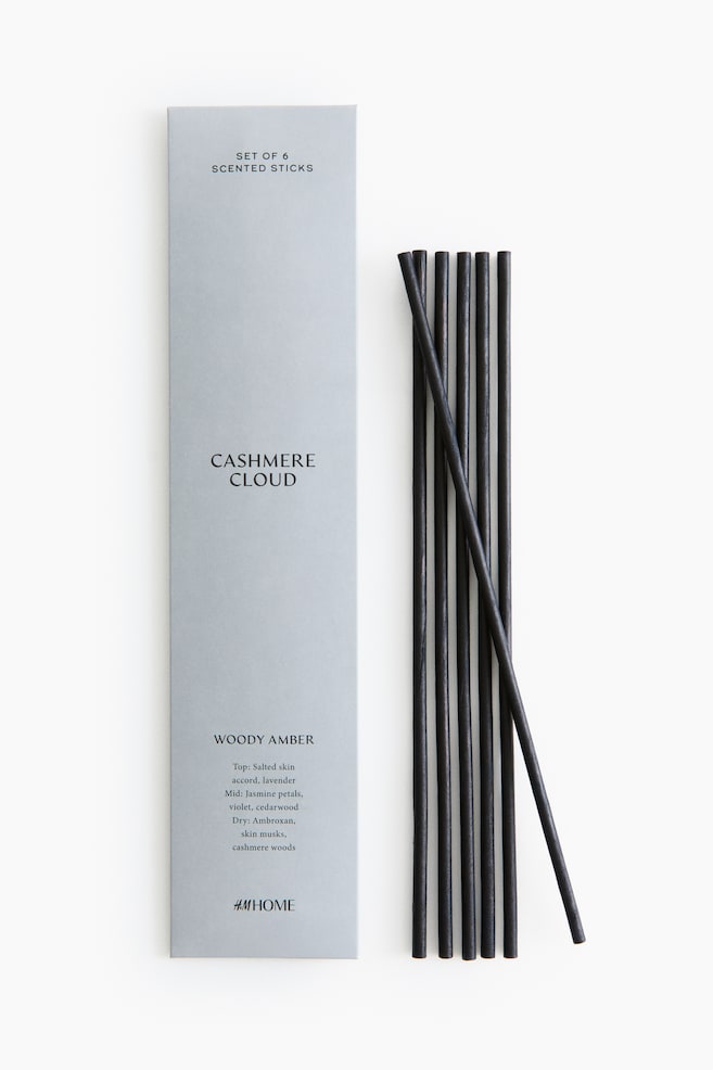 6-pack scented reeds - Cashmere Cloud/Lily of the Valley/Grapefruit Nectar/Minted Fig - 1