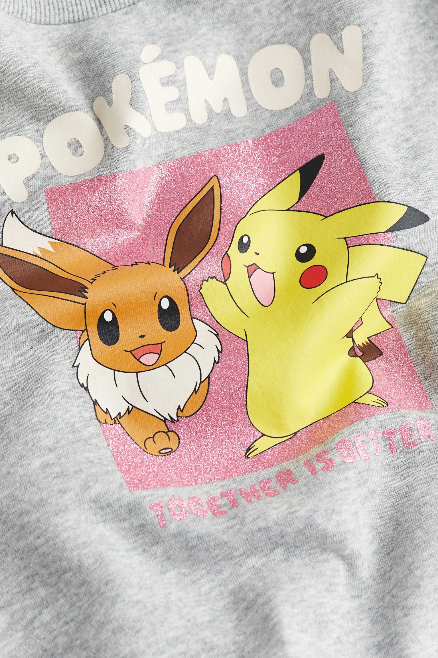 Printed sweatshirt - Light grey/Pokémon/Light blue/Lilo & Stitch/Cream/Minnie Mouse/White/Hello Kitty/Light pink/Barbie/Dark blue/Wish/Light pink/Cinderella/Purple/Paw Patrol - 2