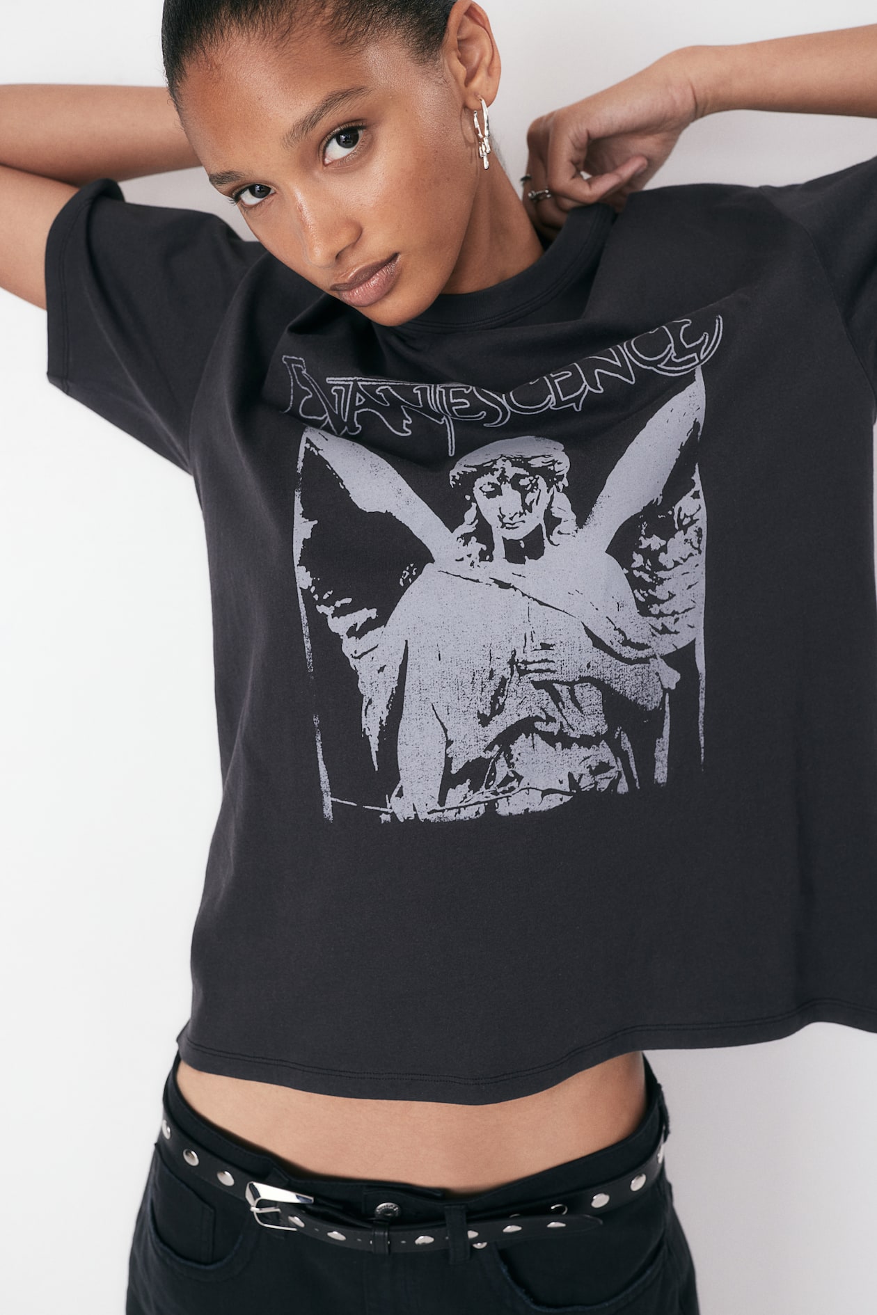 H&m Zwart Shirt Oversized H&m Oversized T Shirt Wit Dames