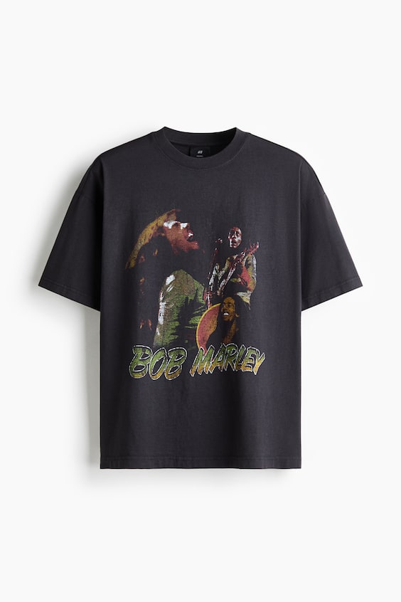 Мужские футболки H&M Oversized Fit T-shirt
