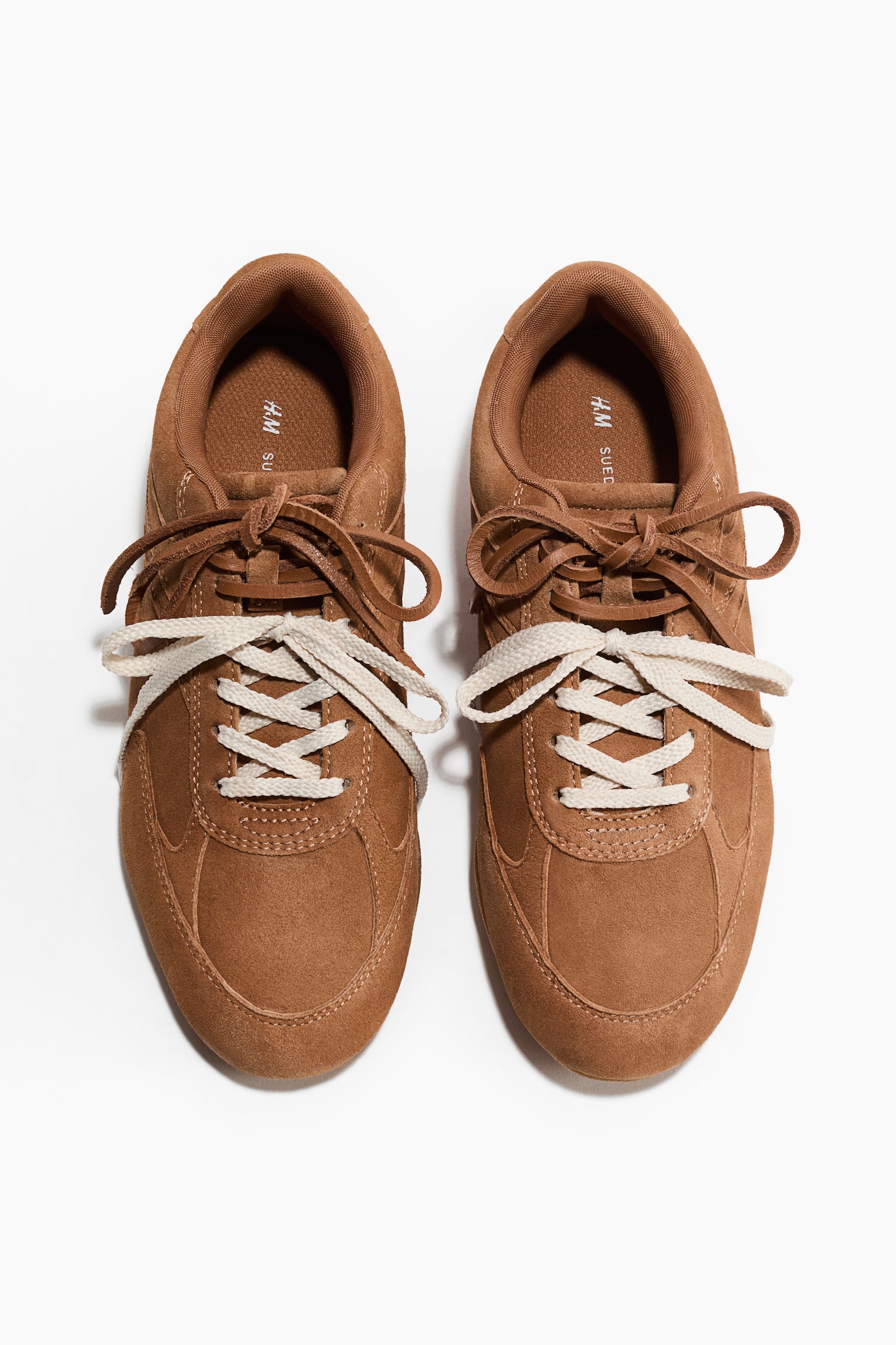 Женские кроссовки H&M Suede, цвет: Светлый коричневый — фото 3