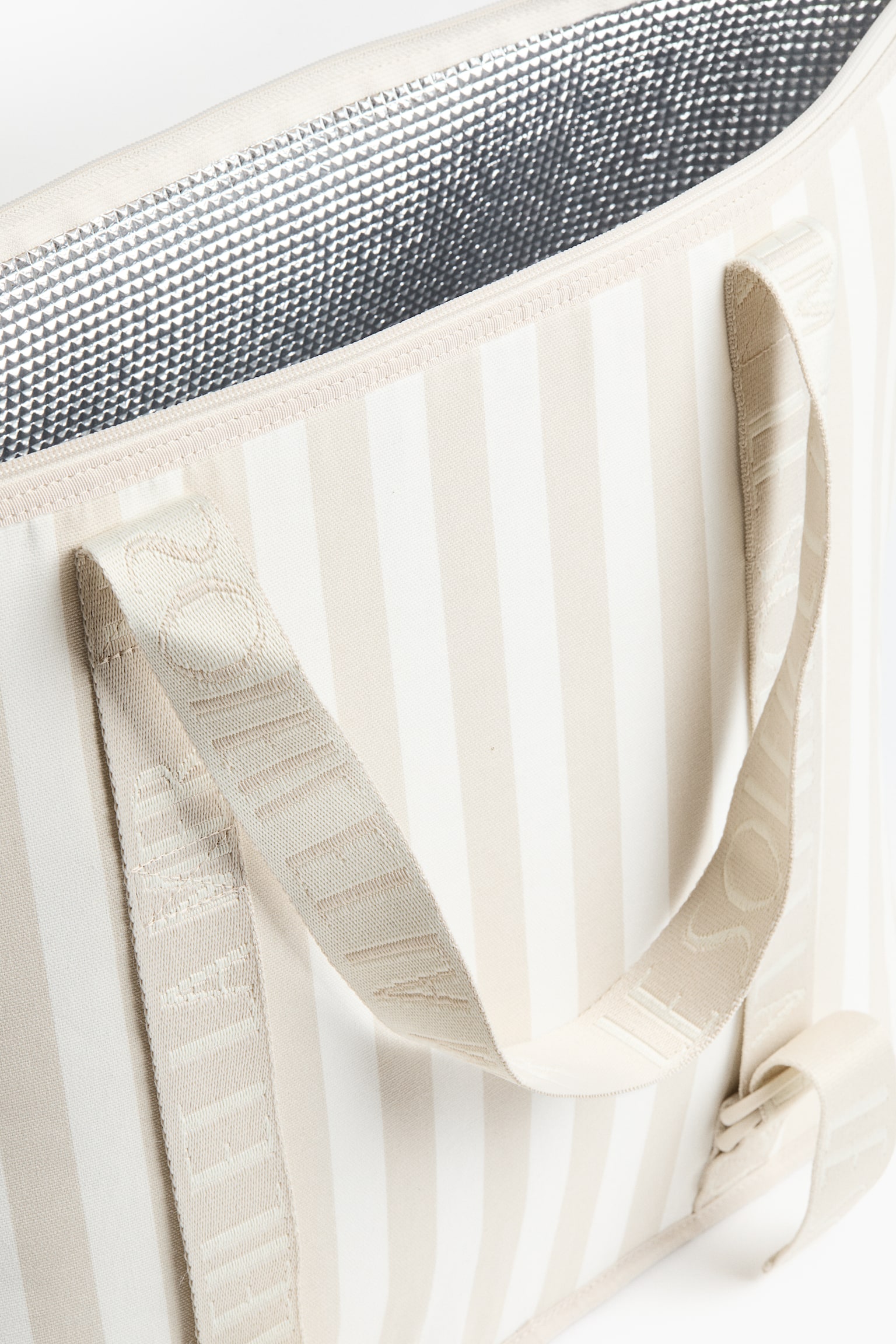 Water-repellent cool bag - Light beige/Striped - 5