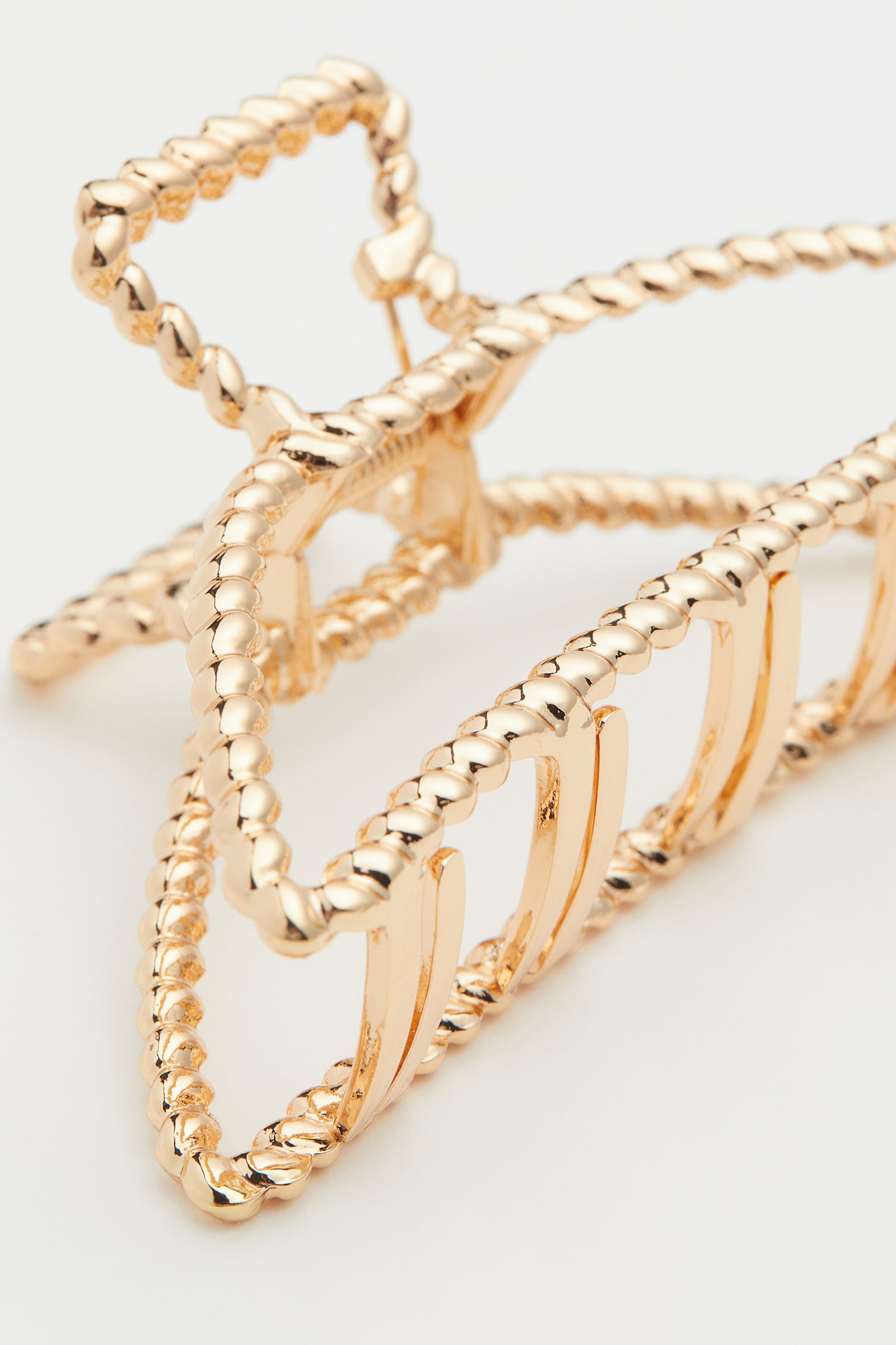 Pinza para el cabello en metal - Dorado - 2