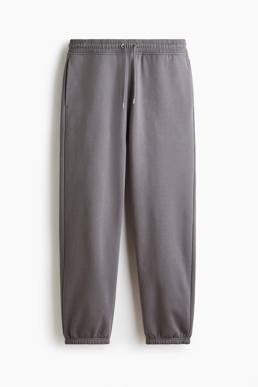 Lot De 5 Pantalons De Jogging Homme Long Baggy En Coton - Coupe Large, Taille élastique, Poches - Gris, Taille L