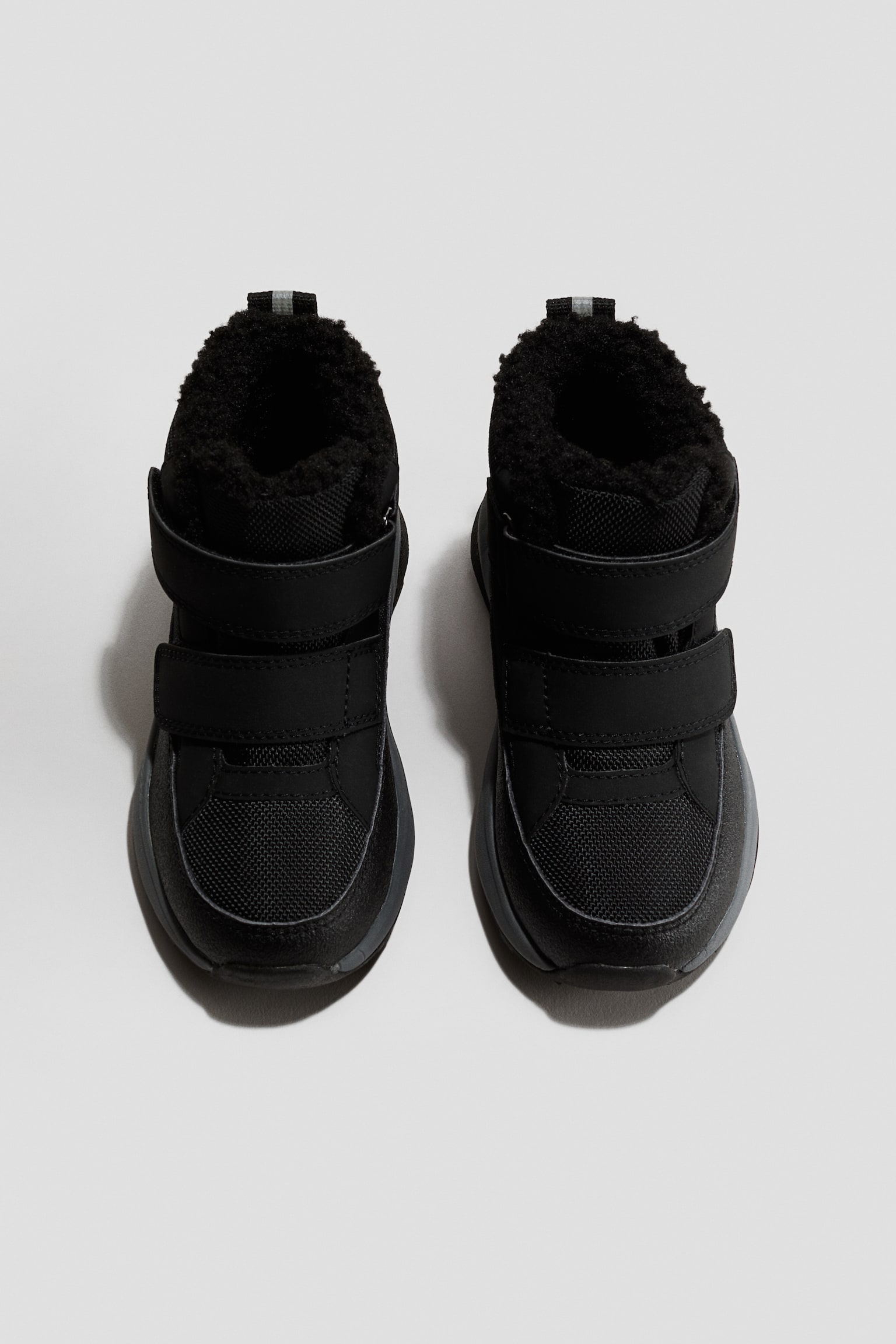 Warm-lined waterproof trainers - Black/Dusty pink - 2