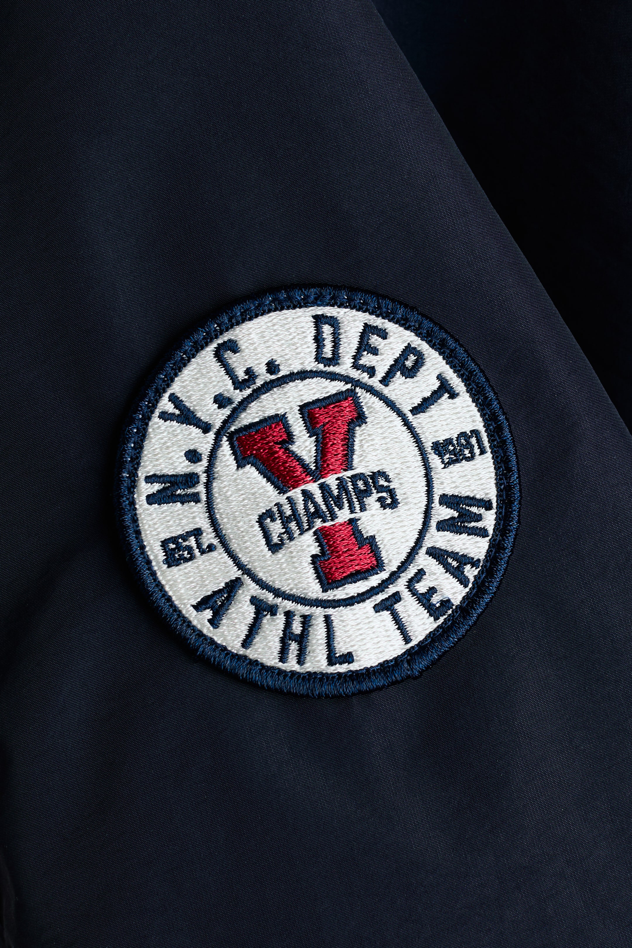 Motif-Detail Baseball Jacket