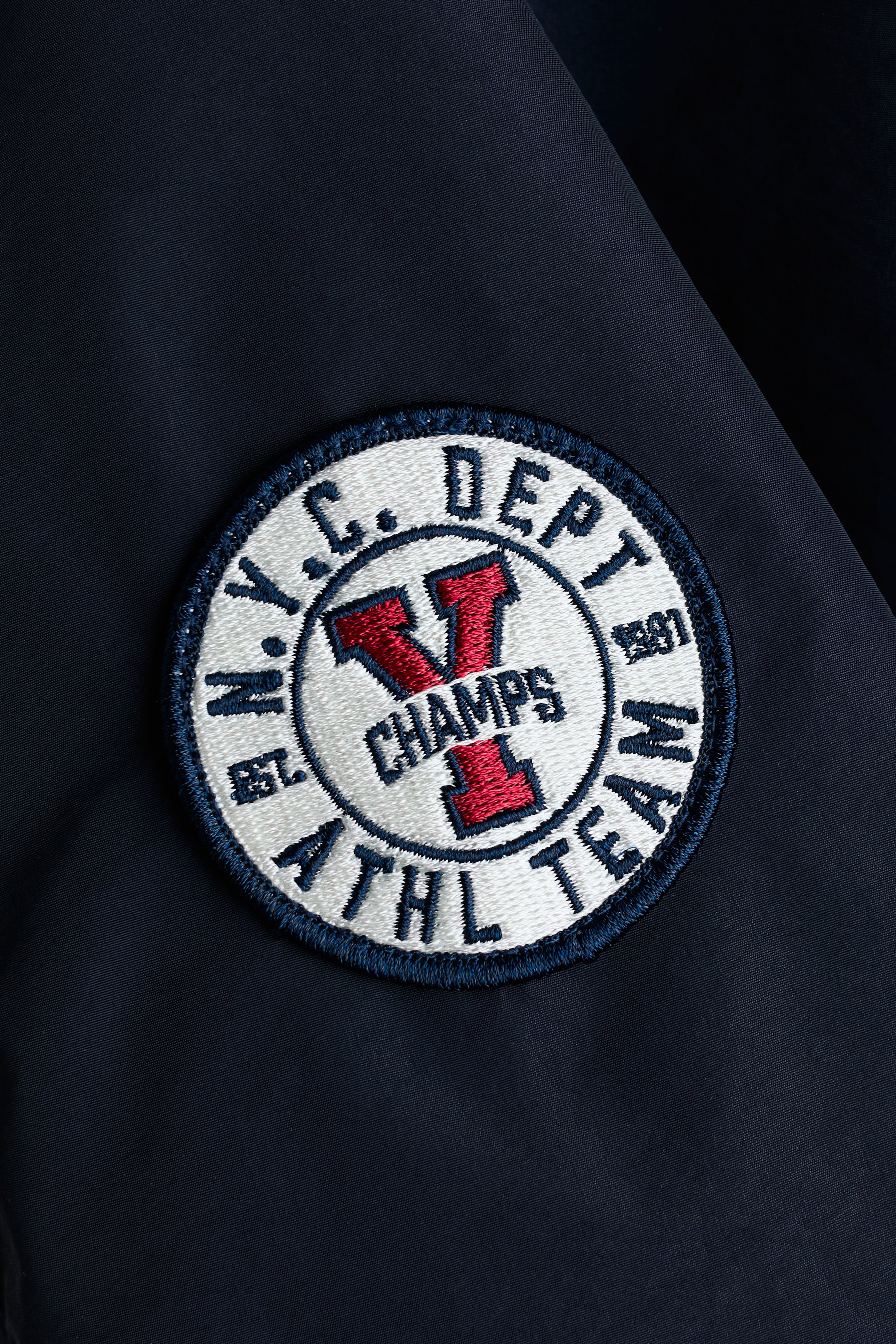 Motif-Detail Baseball Jacket