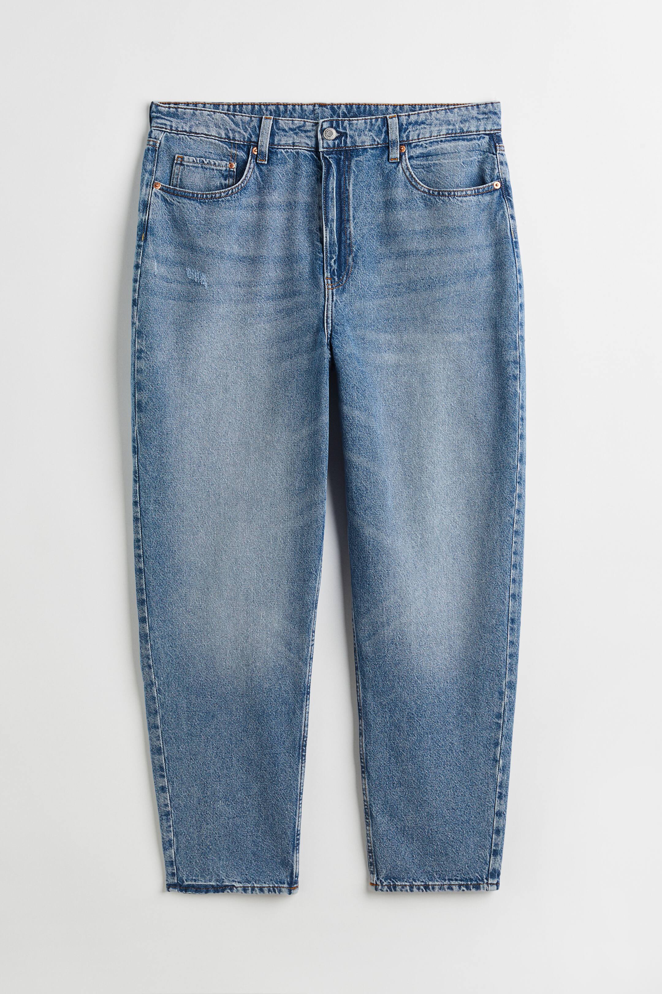 View larger image: H&M+ Mom Loose-fit Ultra High Jeans - Denim blue - Ladies | H&M 1