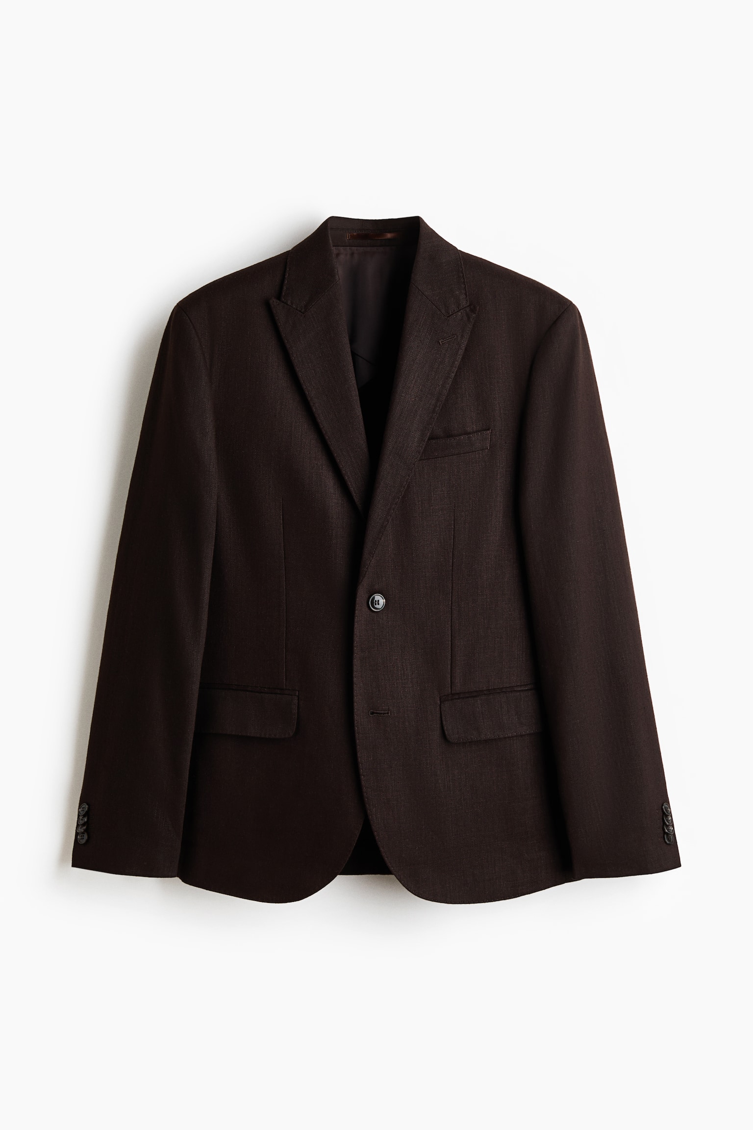 Regular Fit Linen-blend jacket - 2