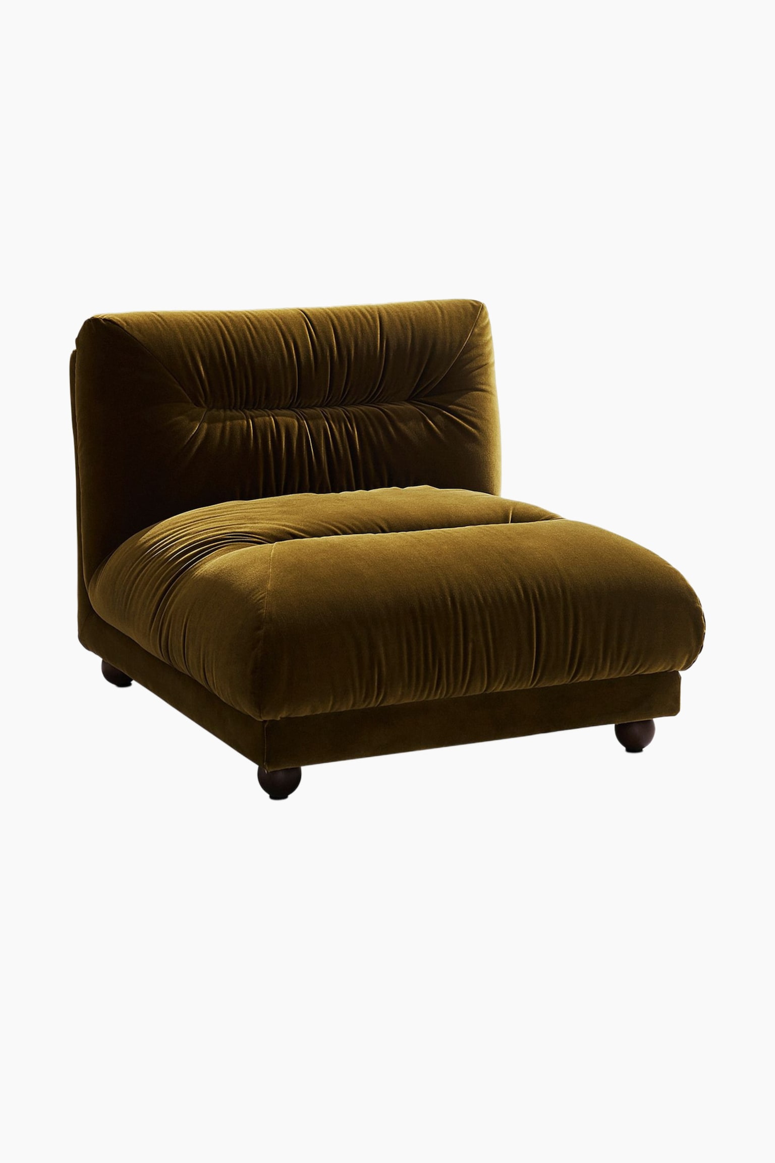 Elmo Armchair - Green Velvet - 1