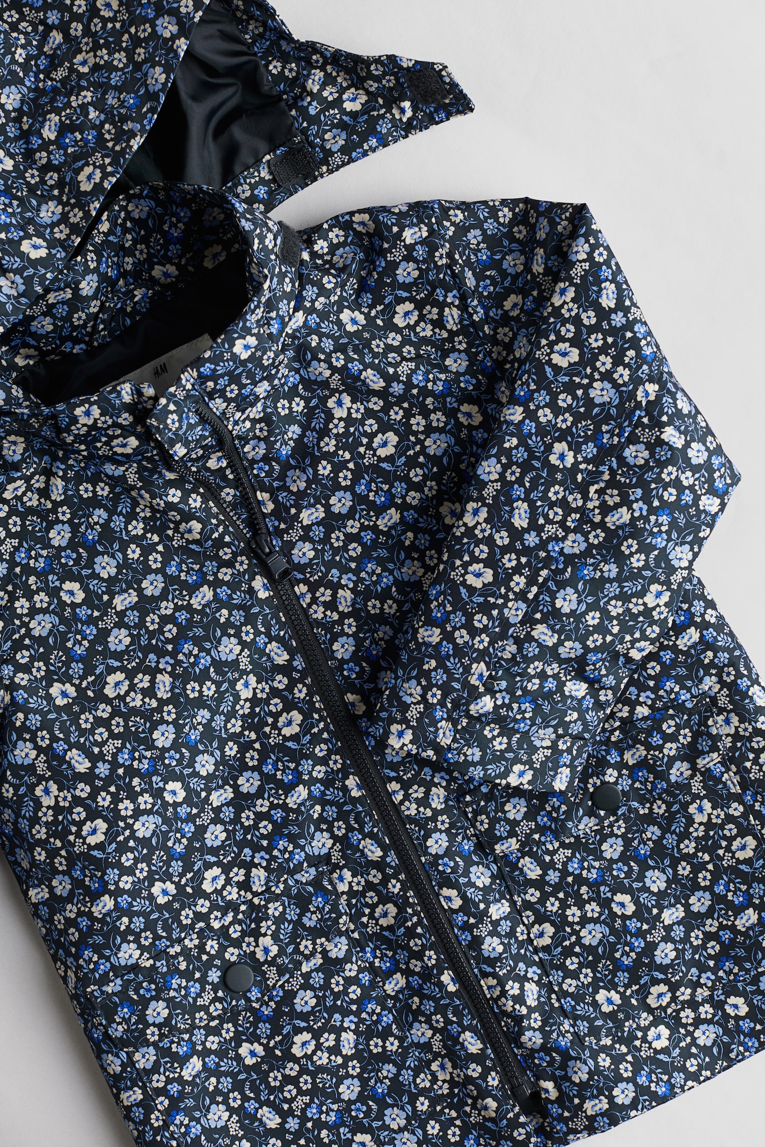 Water Repellent Shell Jacket - Dark blue/Floral - 5