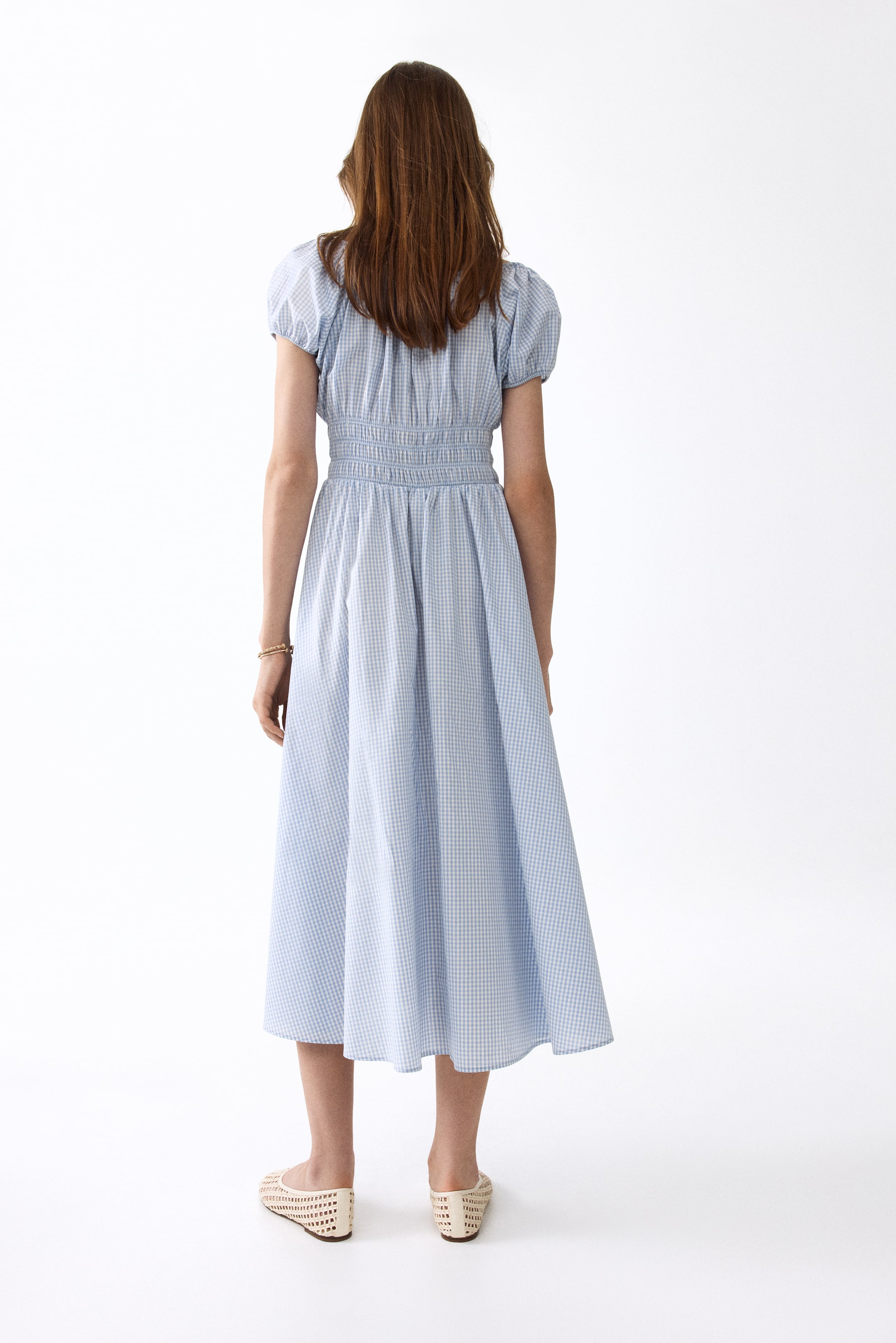 Smocked-Waist Dress