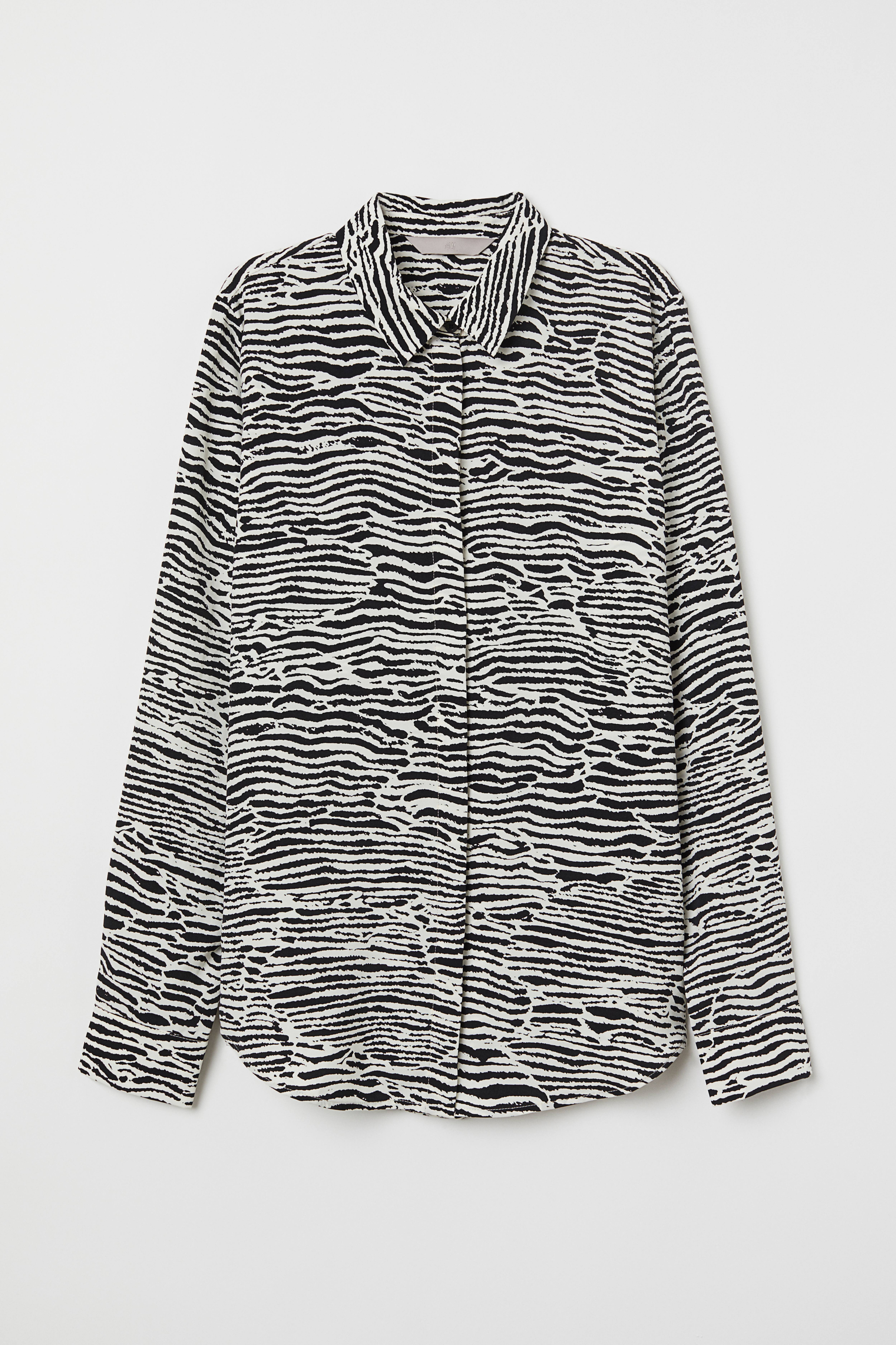 H&m zebra top best sale