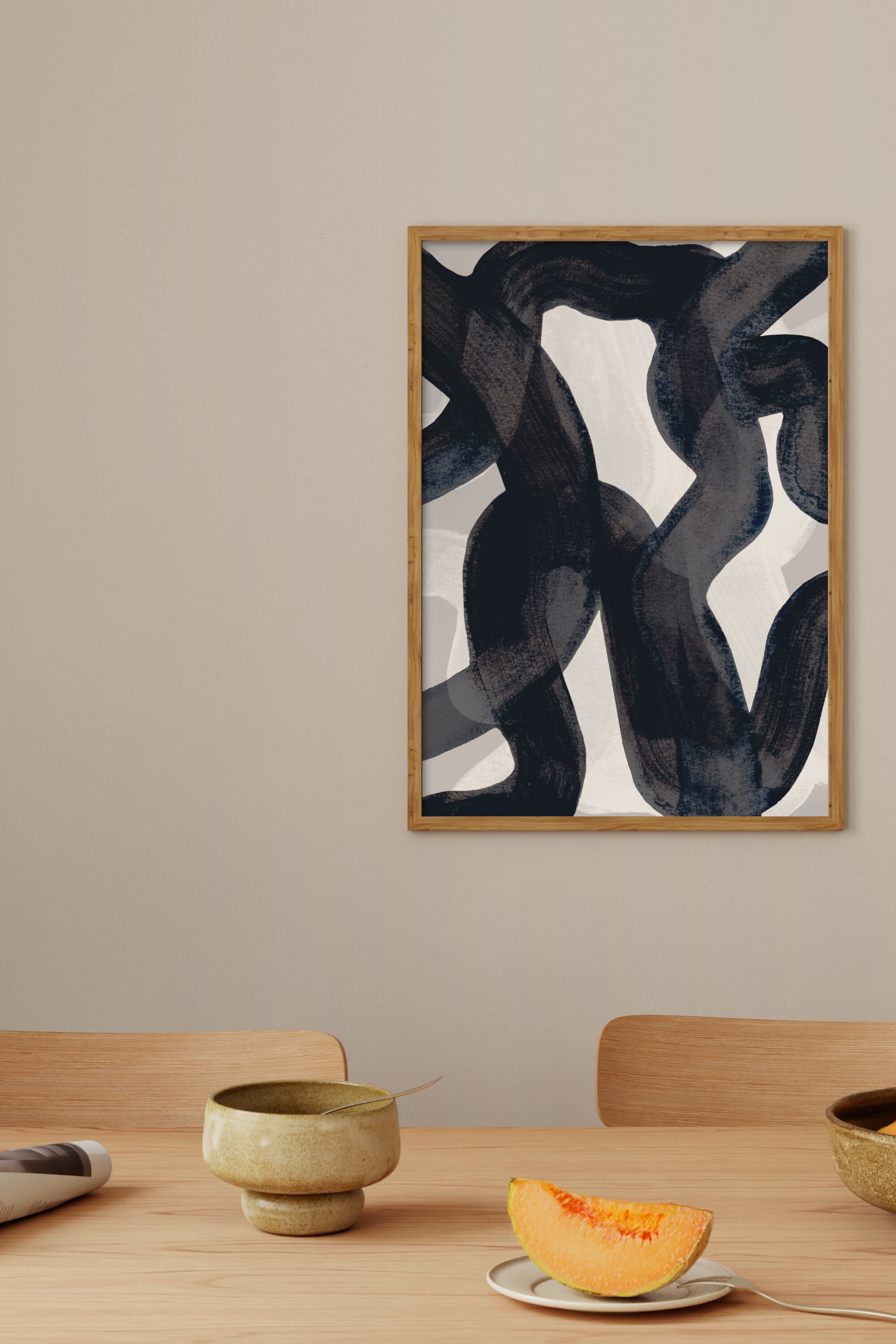 Mareike Bohmer - Abstract Brush Strokes 65 - Monivärinen