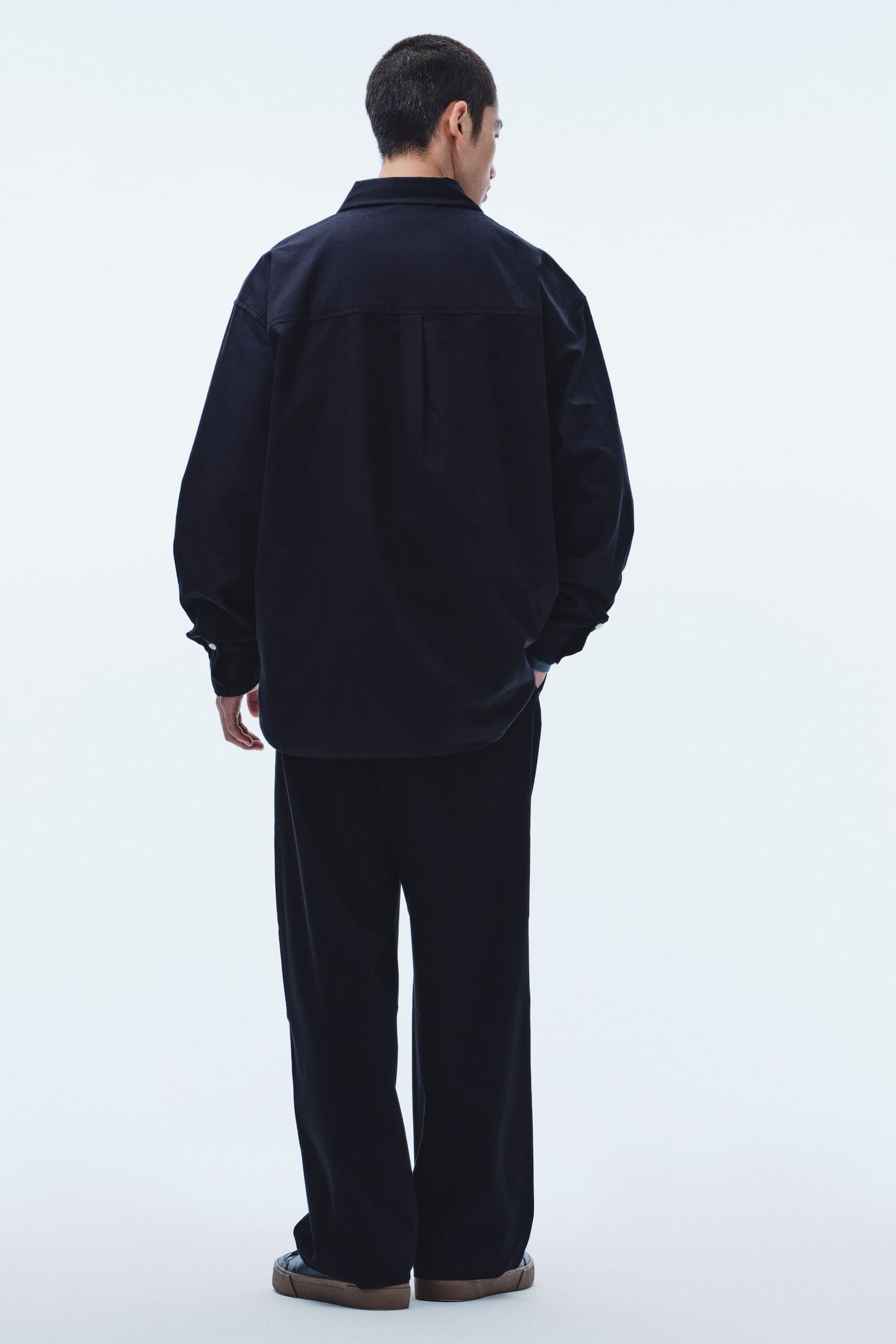 Loose Fit Tailored trousers - Black/Gray/Beige/Dark khaki green - 5