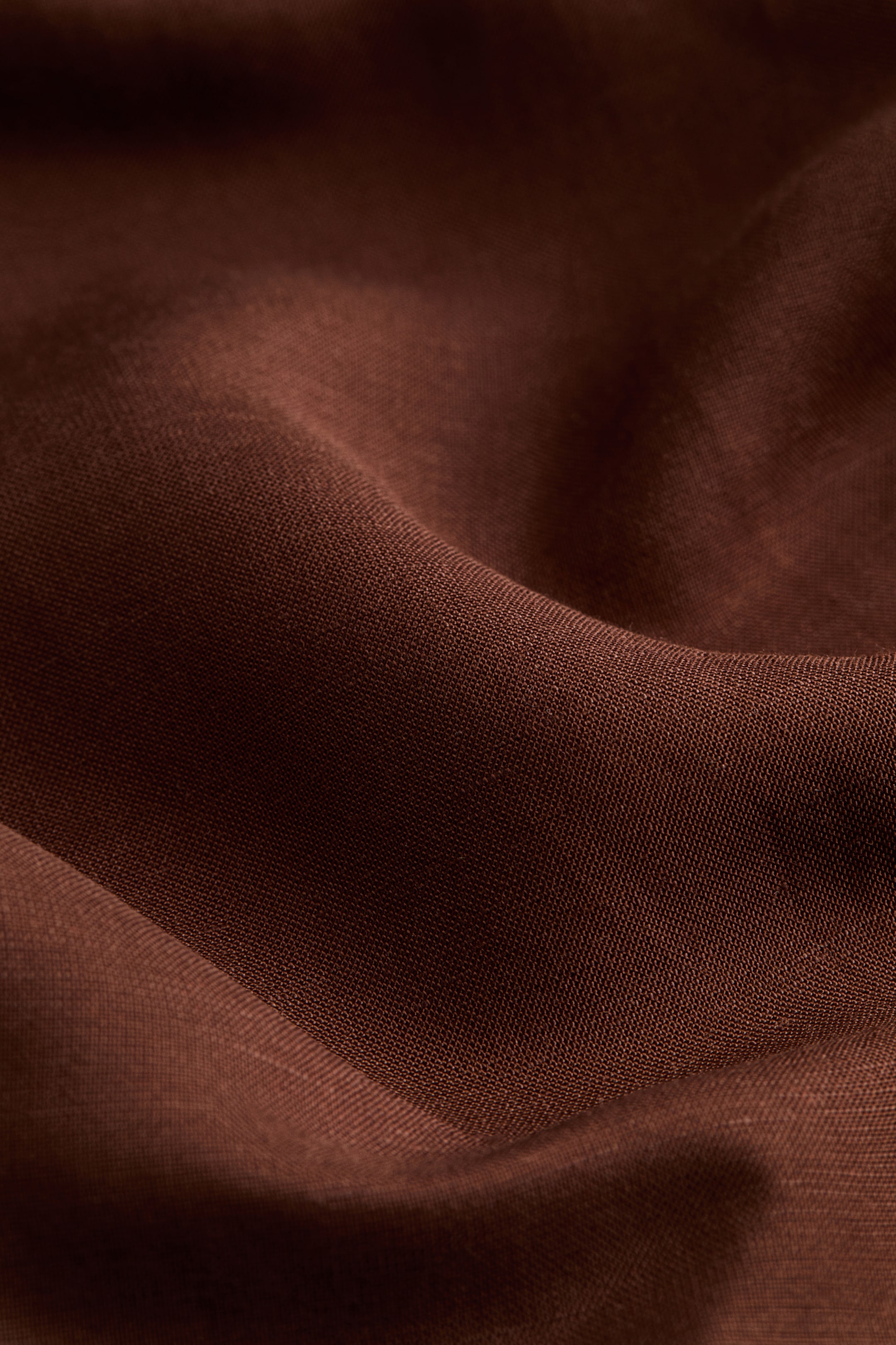 Linen-Blend Barrel-Leg Pants