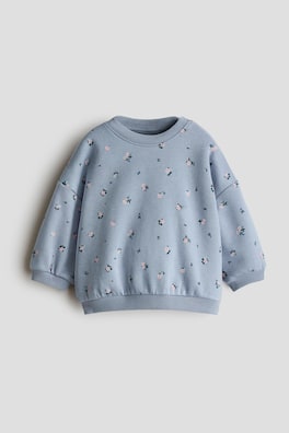 Sweatshirt med tryck