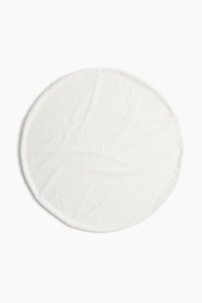 Fluffy Christmas tree mat - White - 1