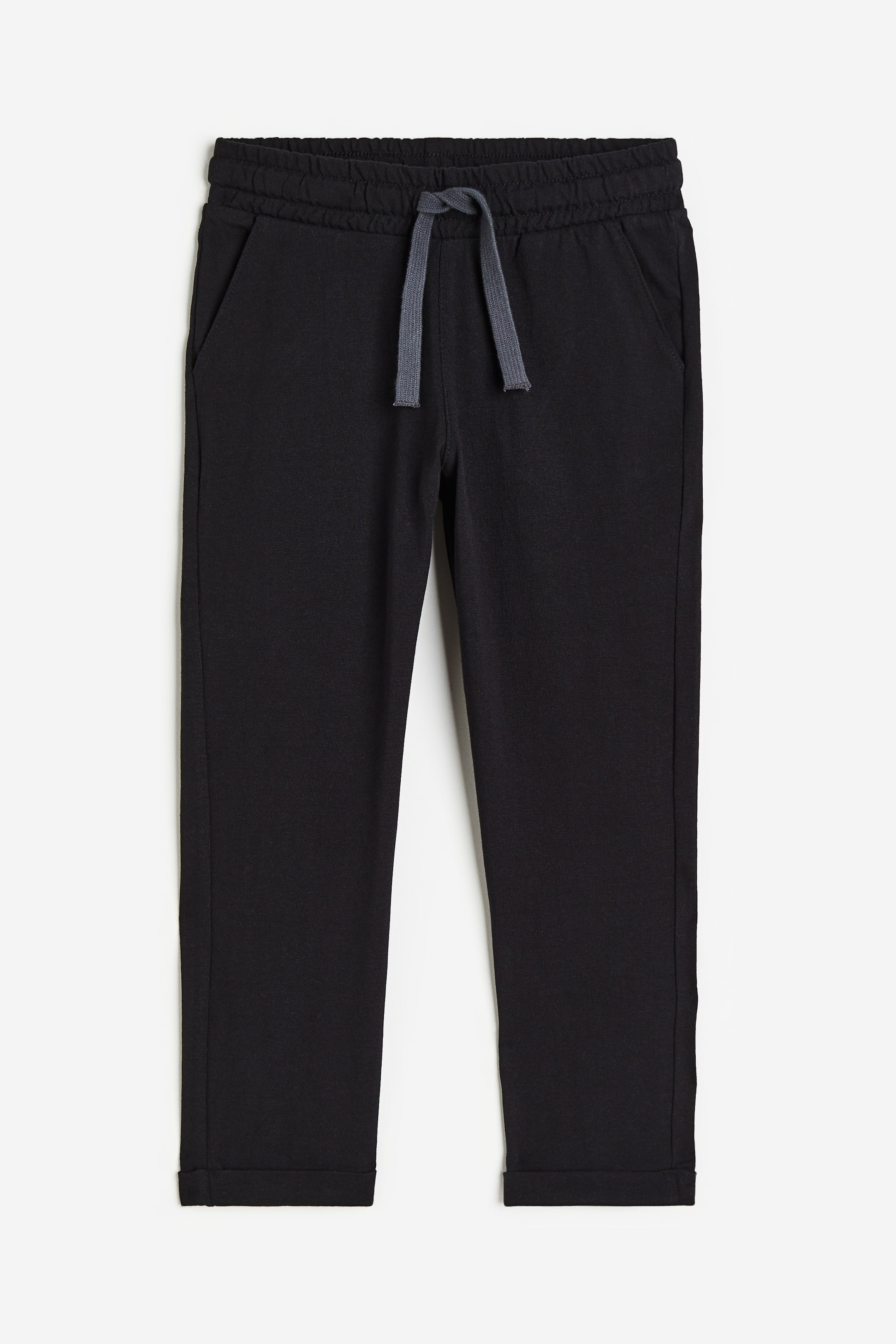 Cotton jersey joggers - Black - Kids | H&M GB