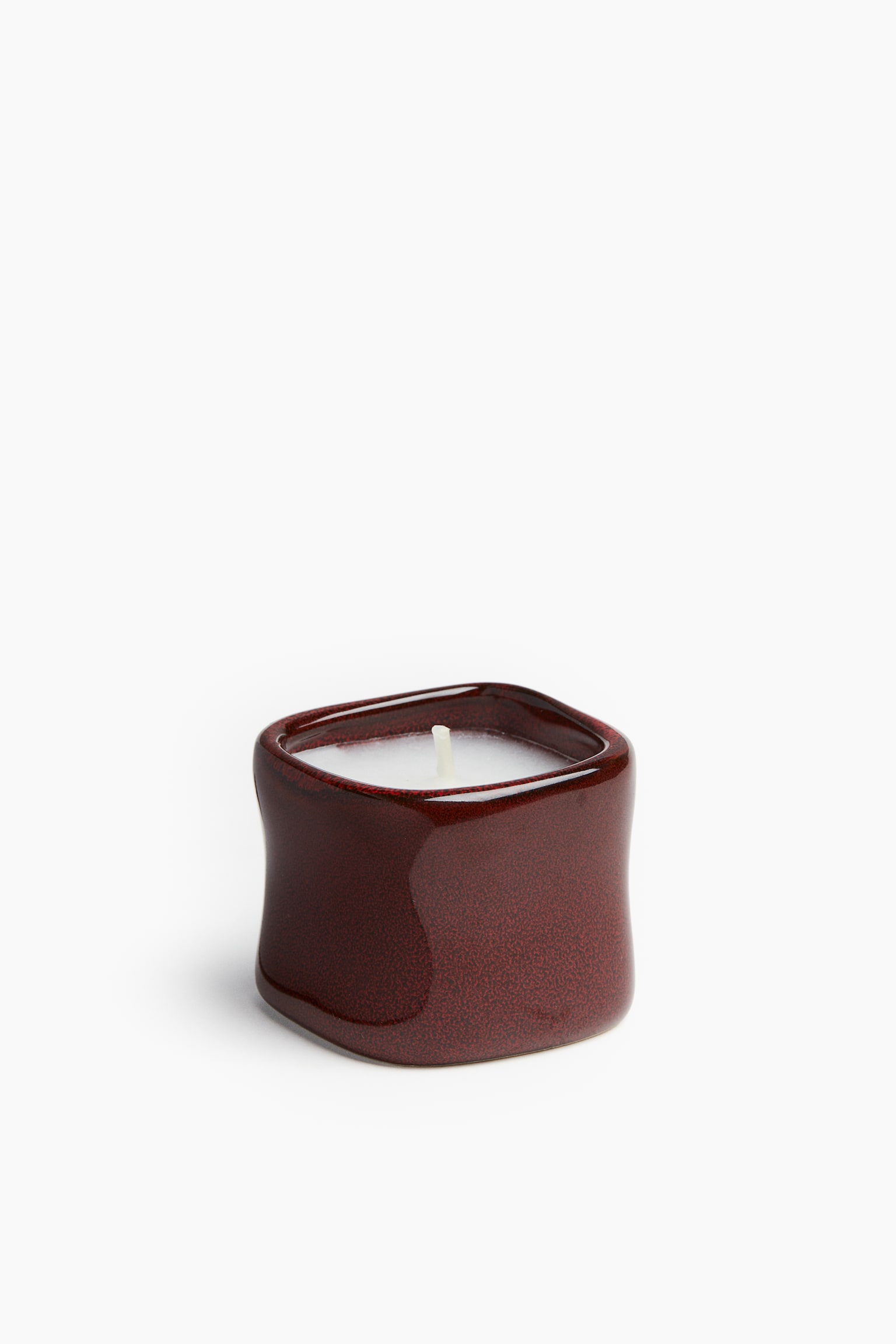 Scented candle in a ceramic holder - Winter's Eve/Natural white - 1