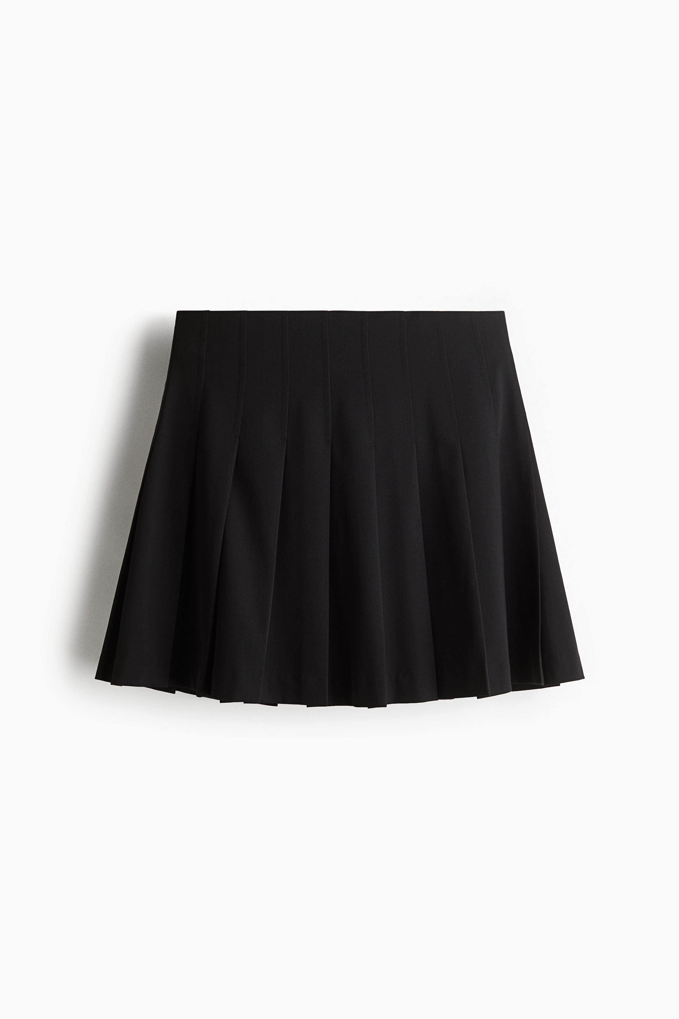 Pleated Mini Skirt - Black