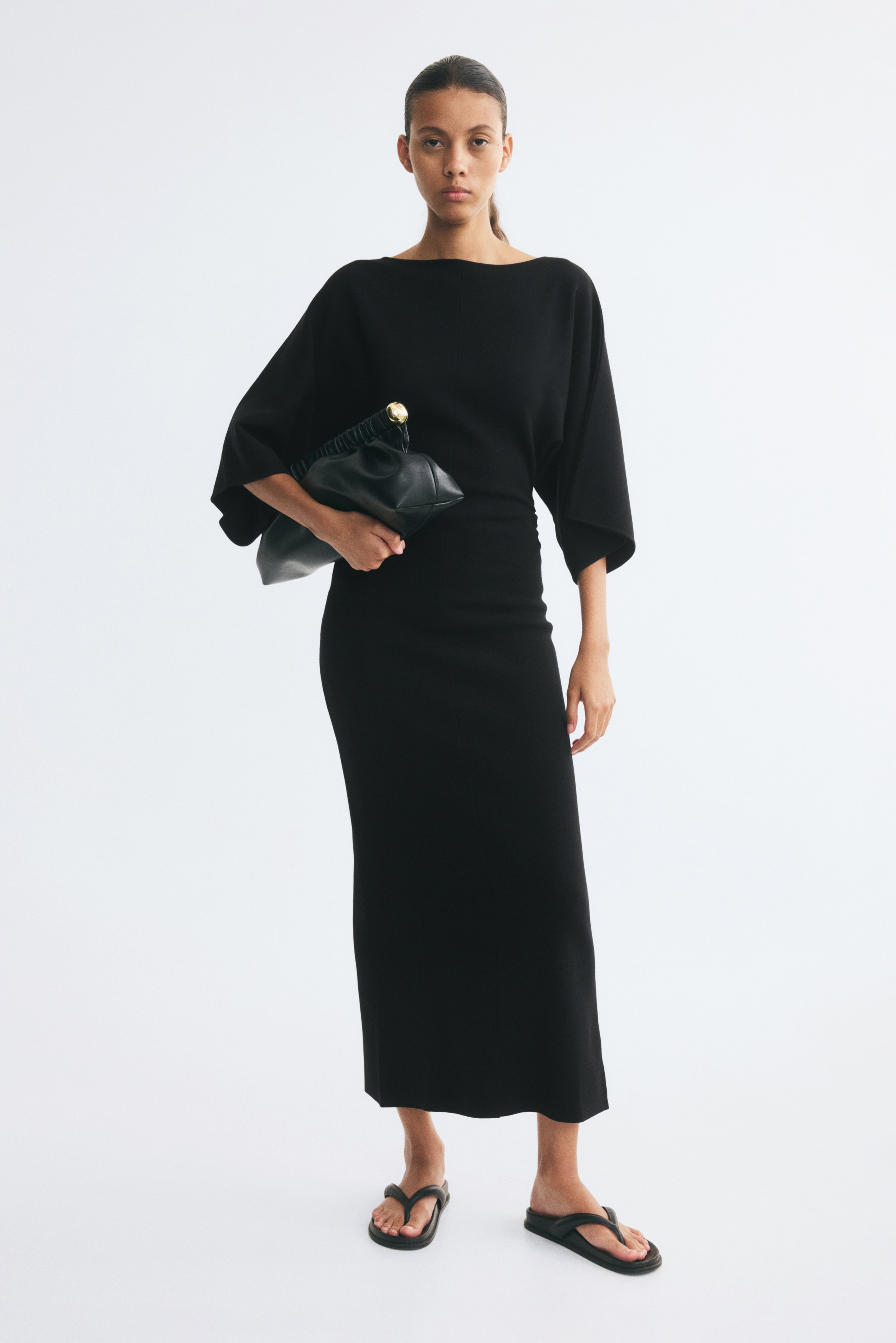 black midi dress h&m Dresses | Long-Sleeve Floral Wrap & Summer Ladies dresses