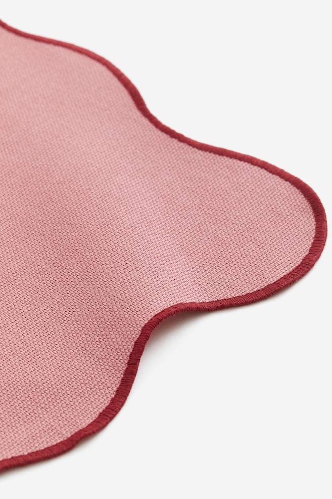 Scallop-edged place mat - Pink/Cream/Gold-coloured/Red/Light beige - 2