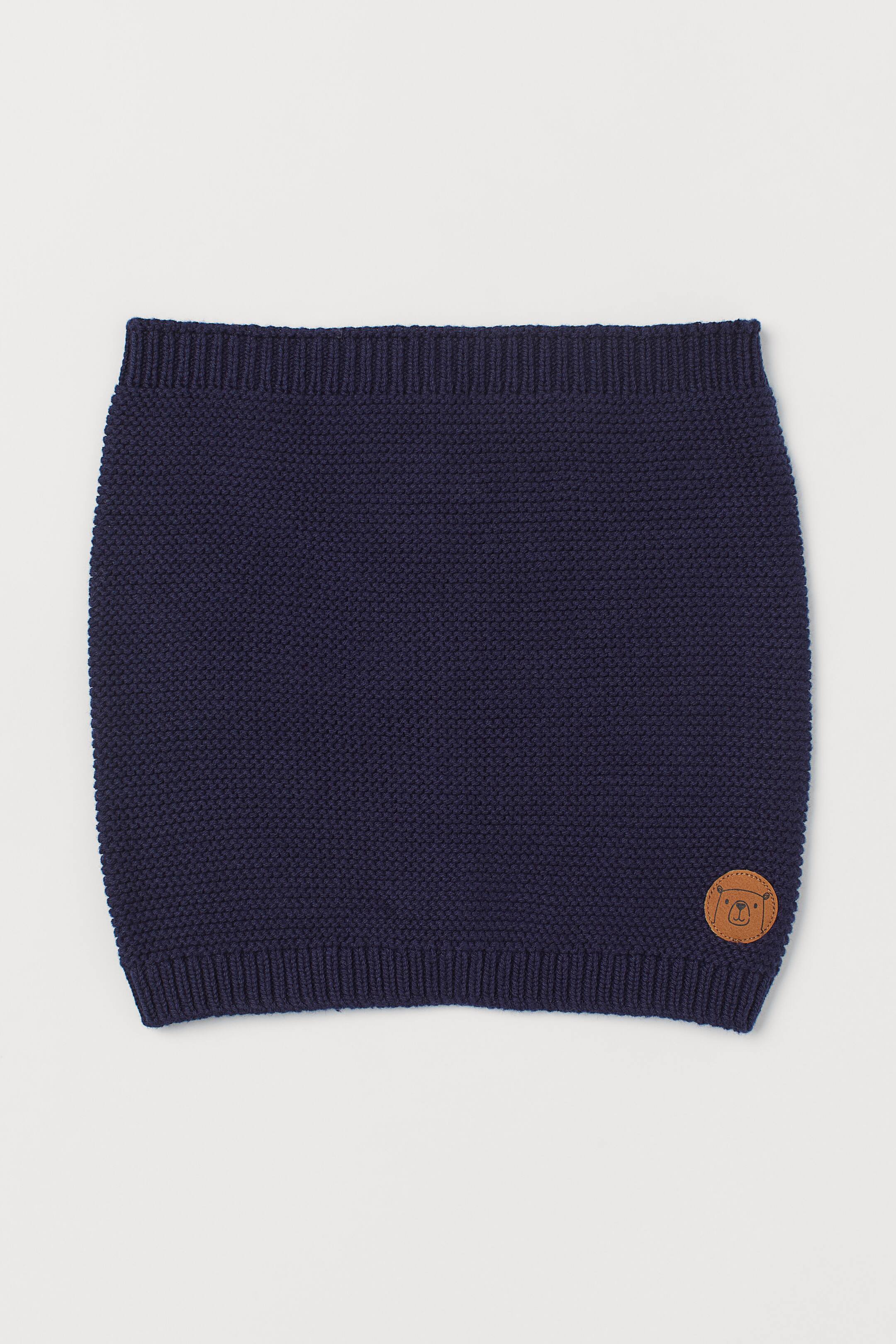 View larger image: Cotton tube scarf - Dark blue - Kids | H&M IE 1