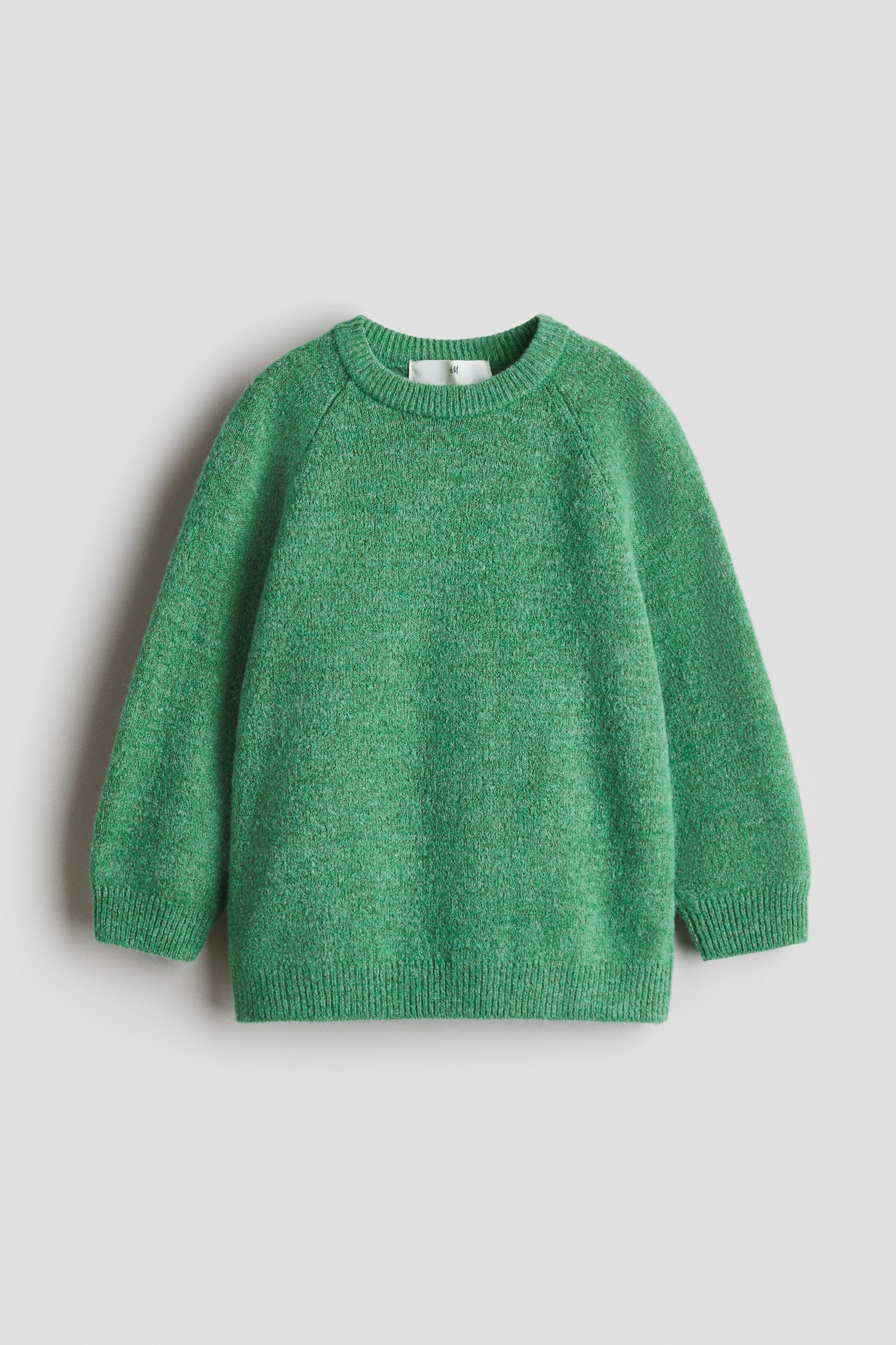 Raglan-sleeved jumper - Green marl/Blue marl/Beige/Dark red/Blue/Striped