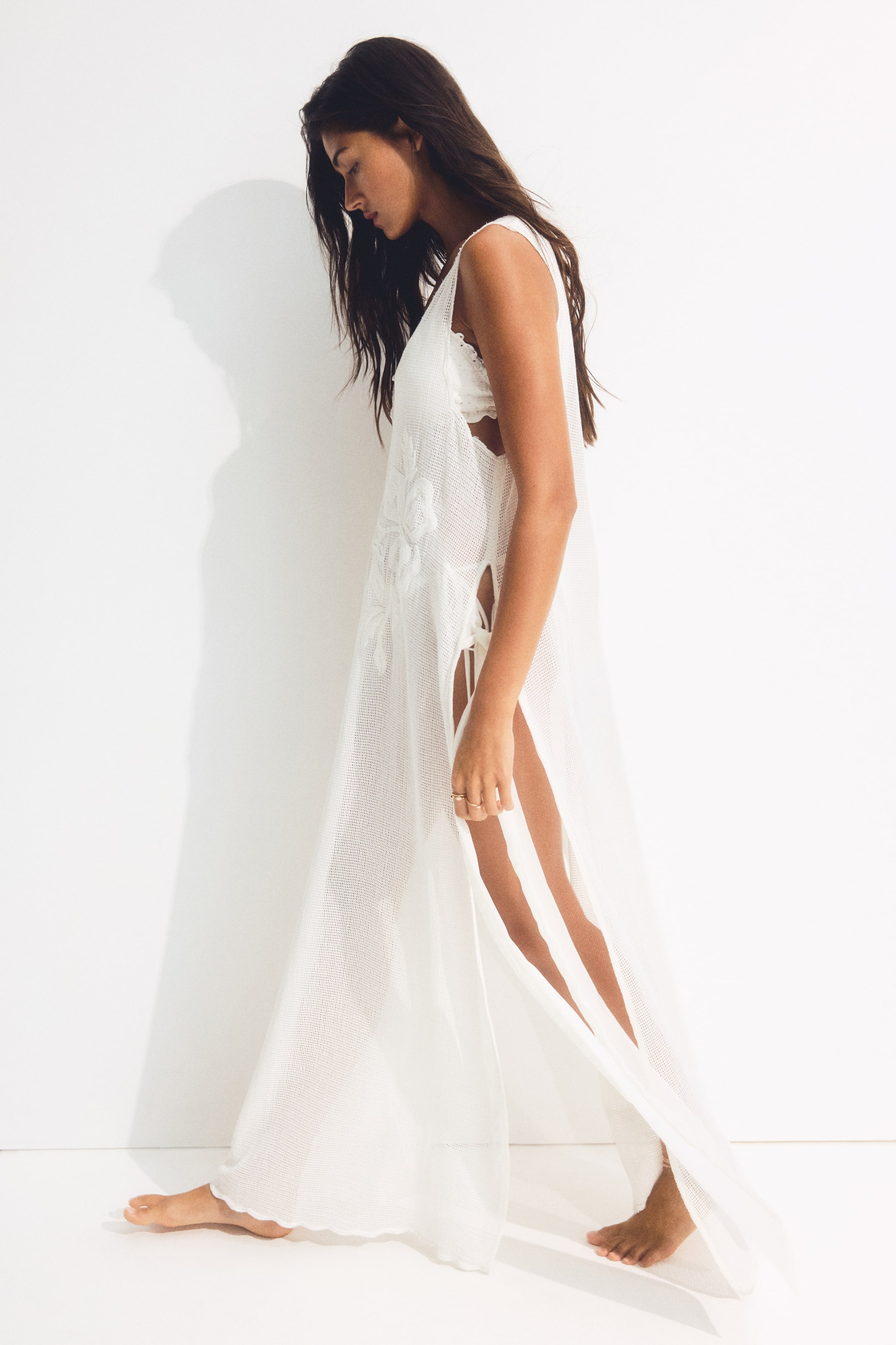 Cotton Mesh Beach Dress