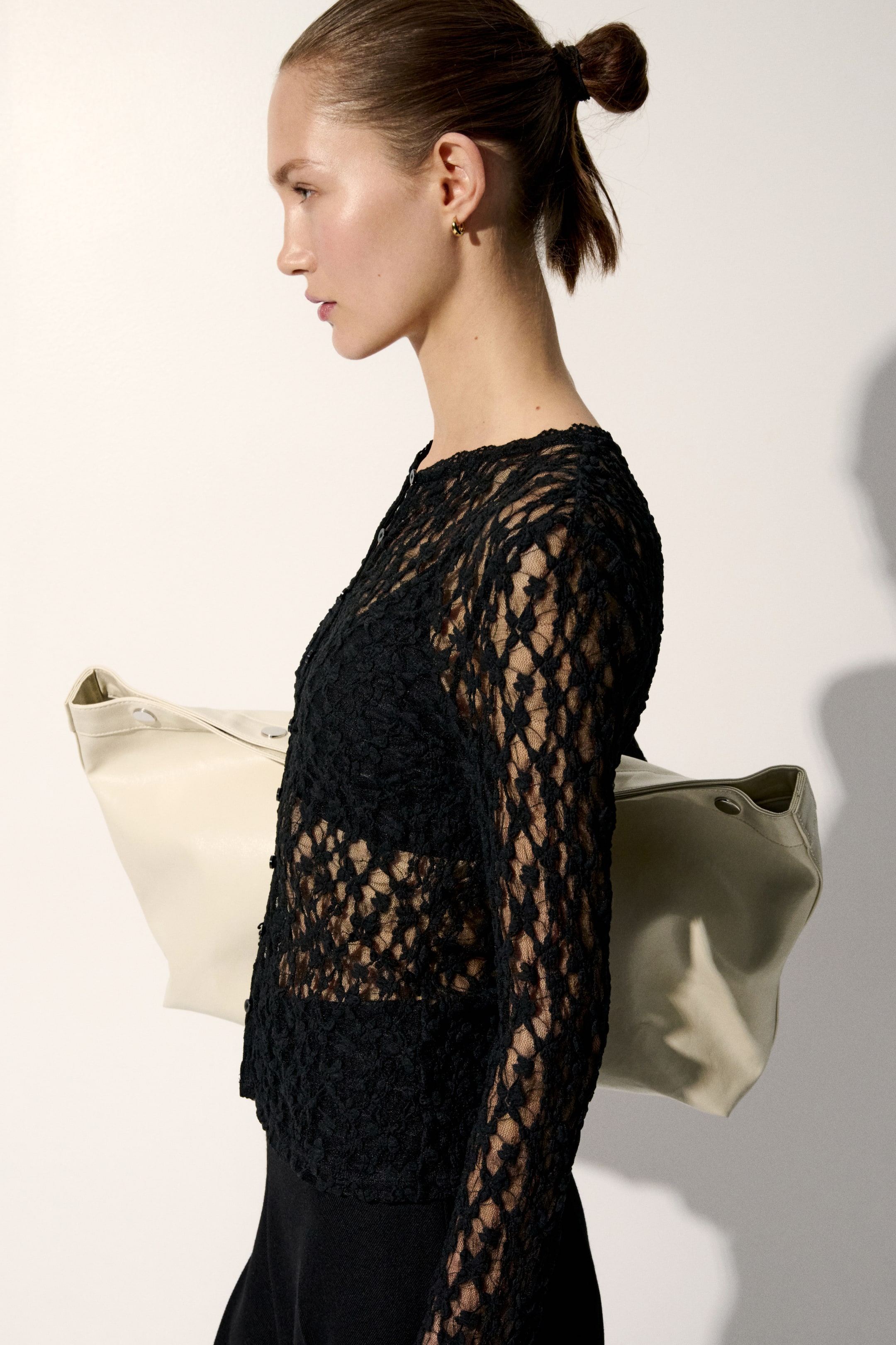 Lace-Look Cardigan