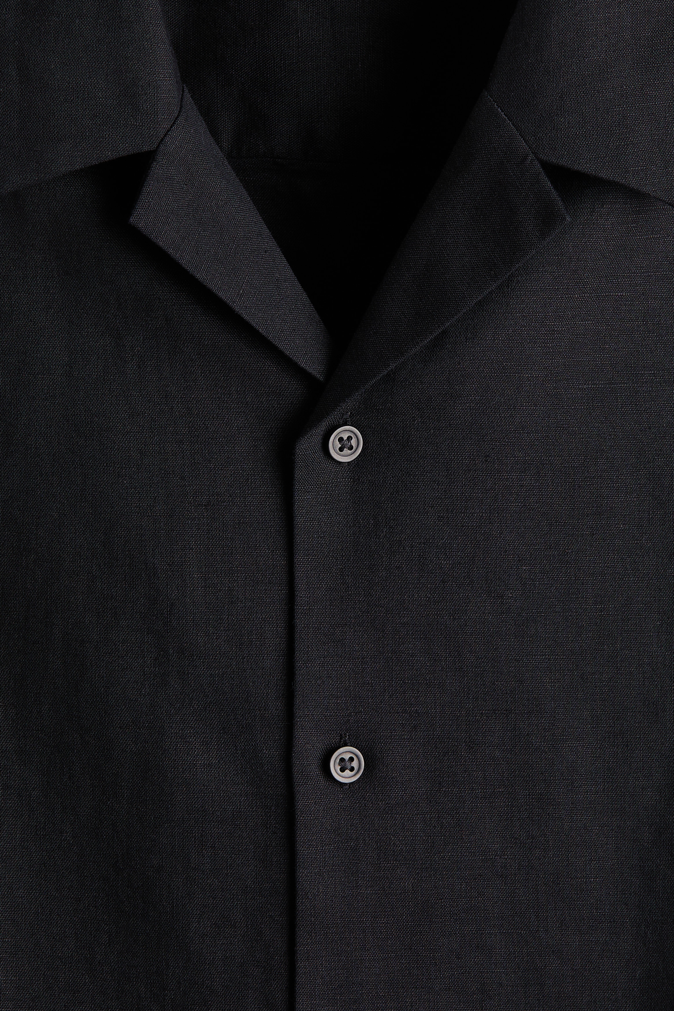 h&m black dress shirt Oxford Dress Shirt in Black