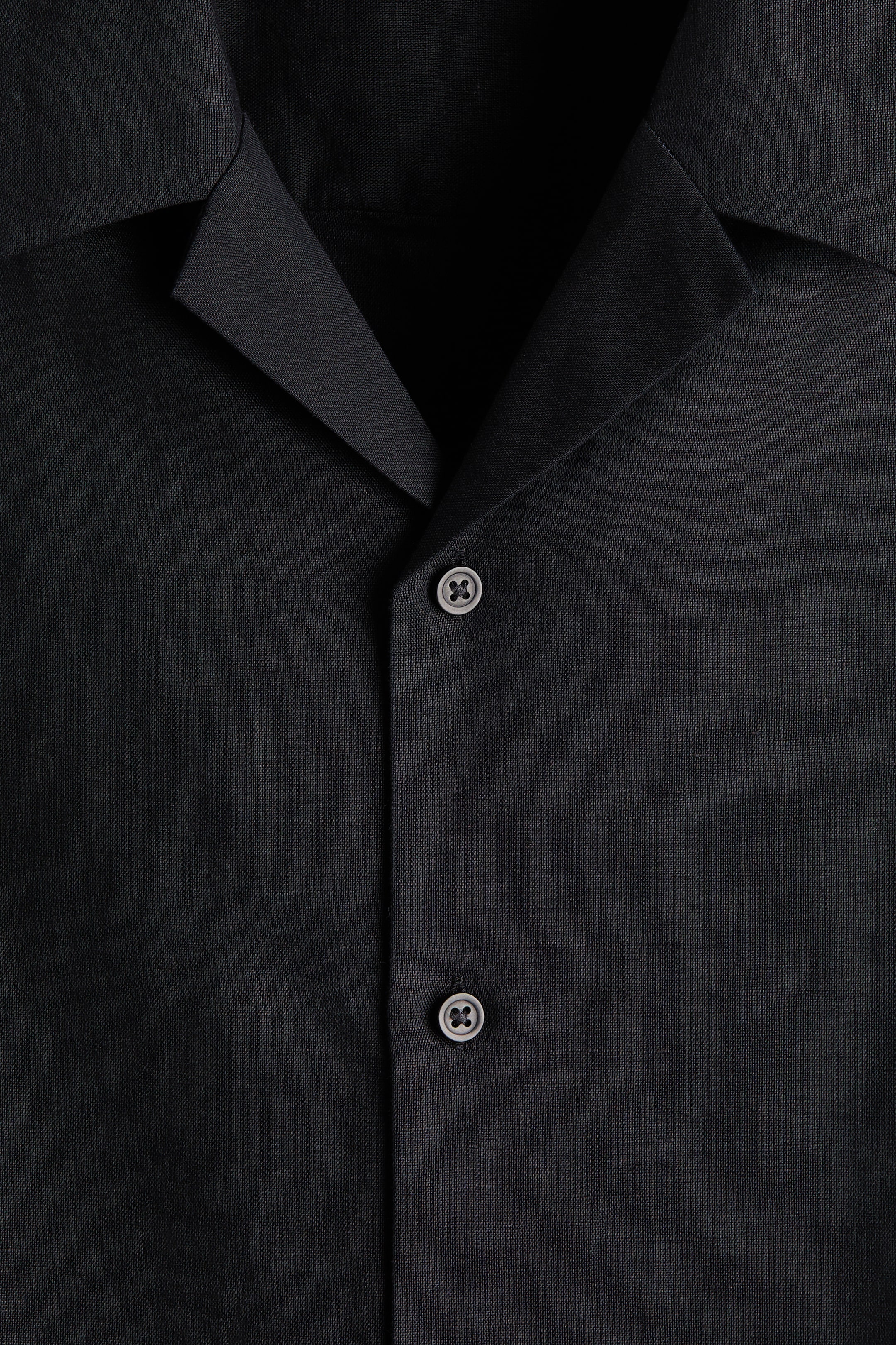 Мужские рубашки H&M Relaxed-Fit Linen-Blend Resort Shirt — фото 6