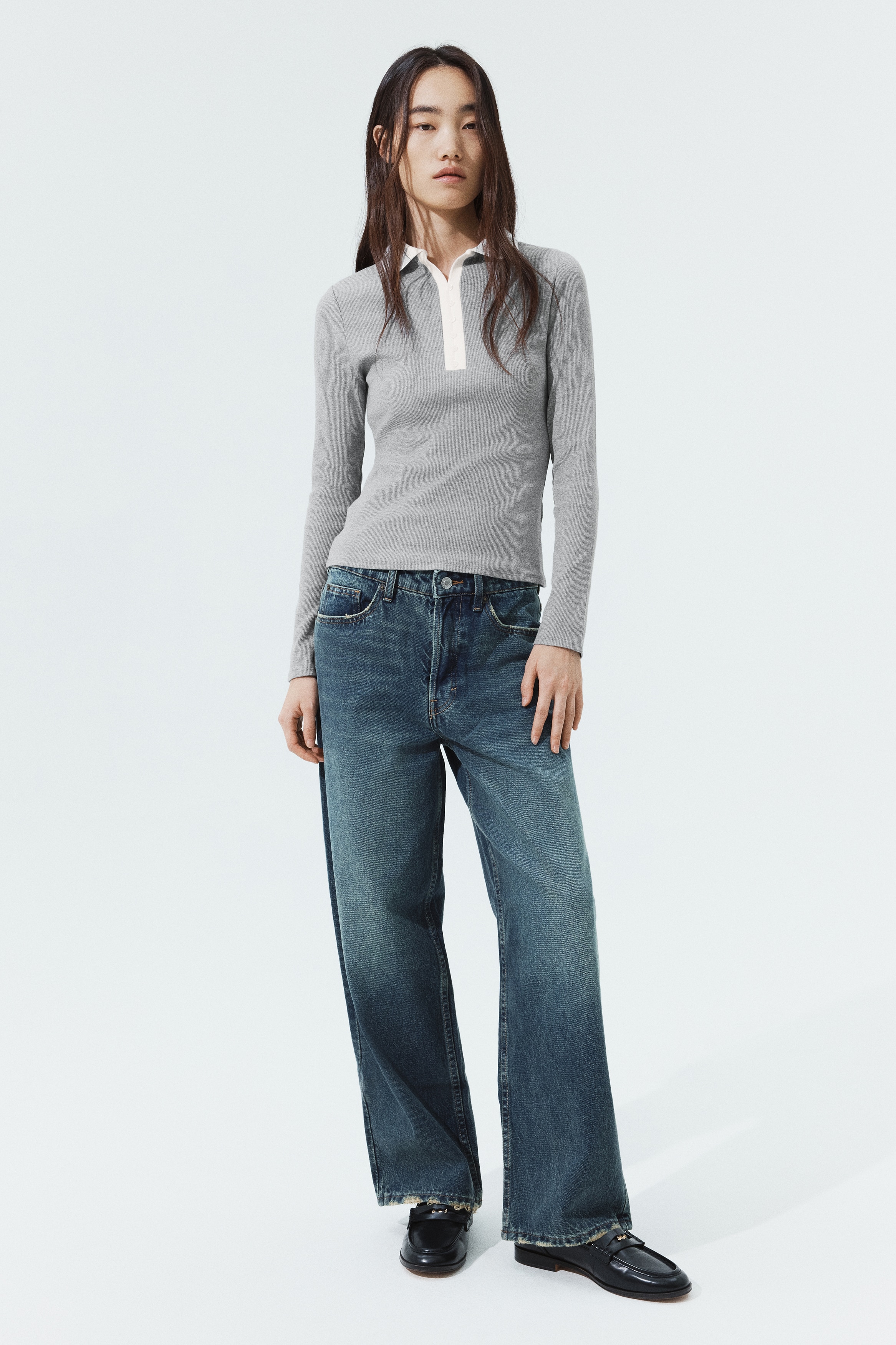 Cotton Top with CollarModel