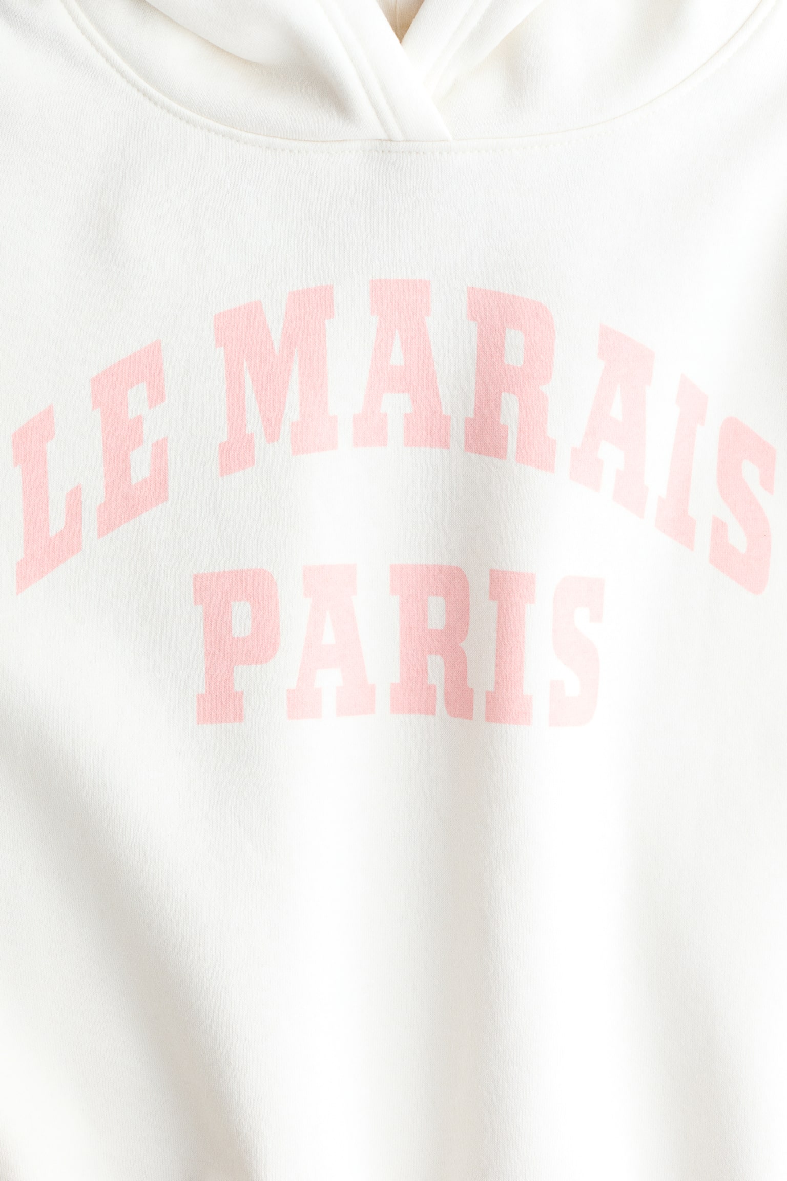 Oversized motif-detail hoodie - White/Le Marais/Light blue/Bow - 2