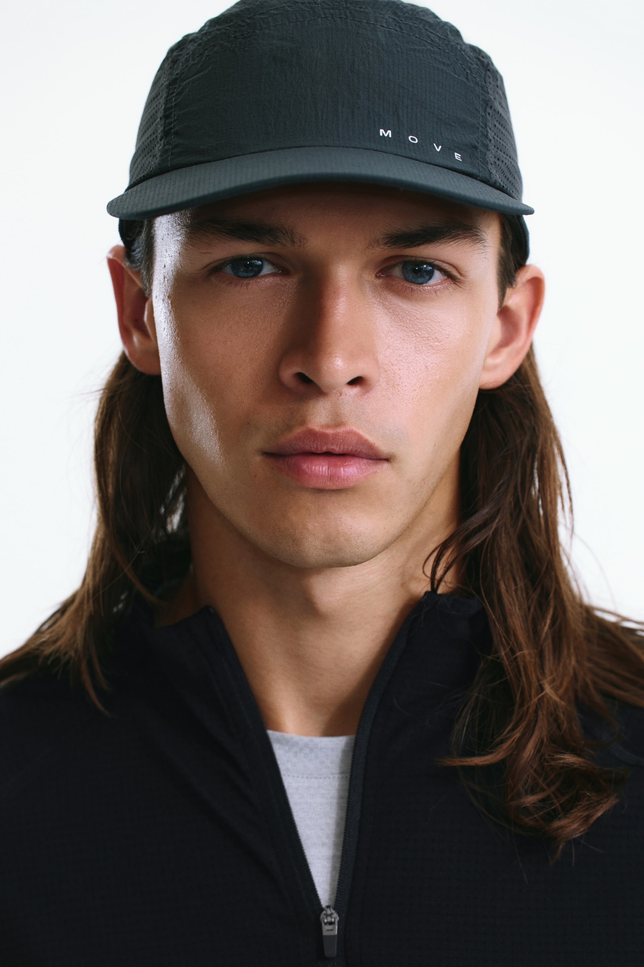 Muscle-Fit Half-Zip Sports Shirt with DryMove™