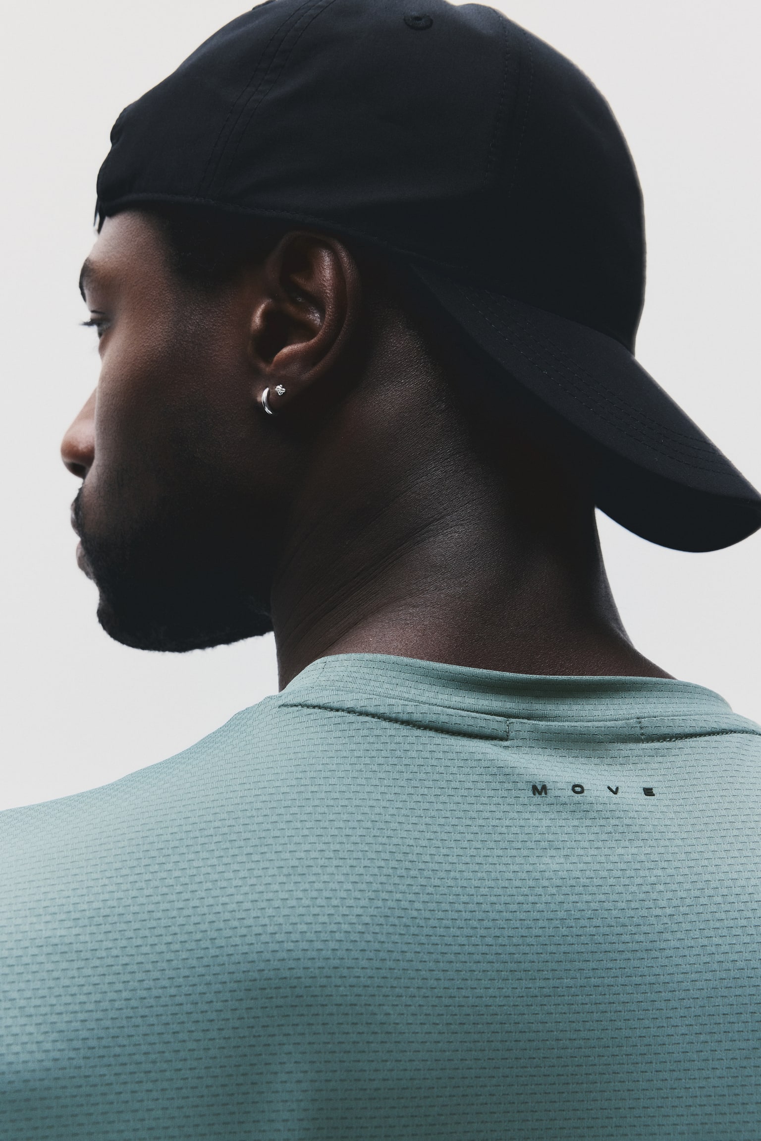 Long-sleeved sports top with DryMove™ - Dusty green/Light grey/Black/Grey marl - 3
