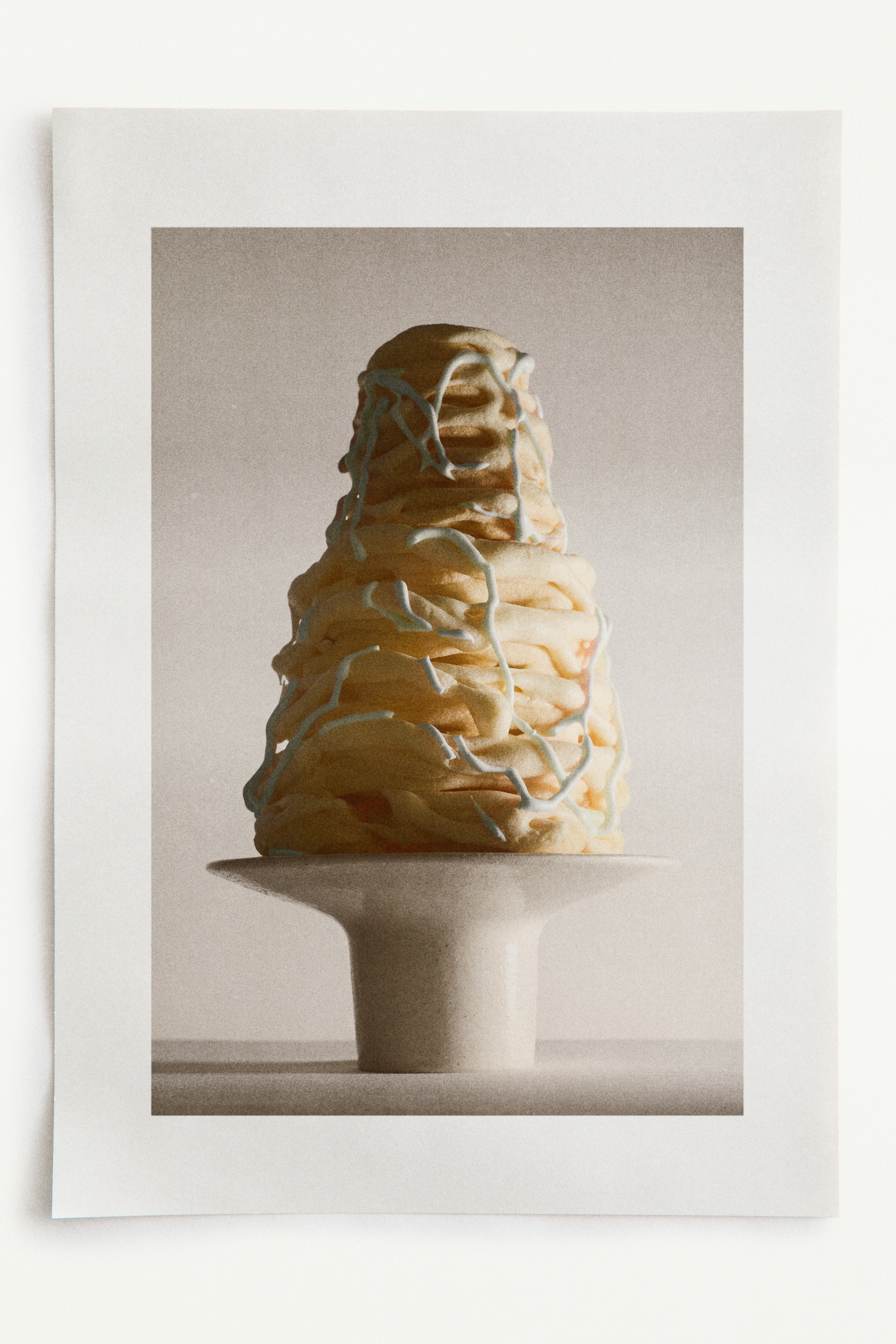 Speckled Serving Plate - White