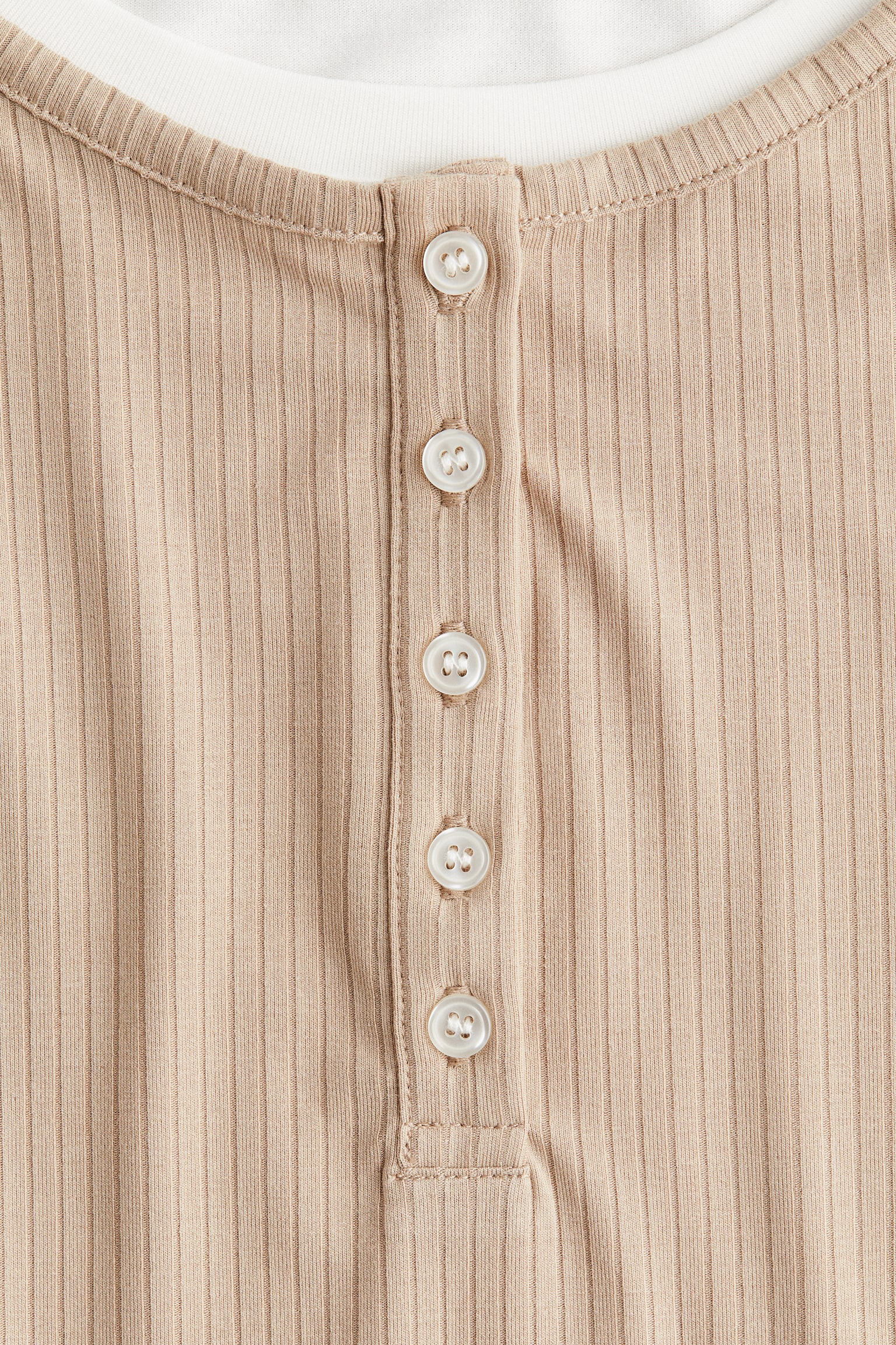 Double-layered top - Beige/White/Navy blue/Burgundy - 3